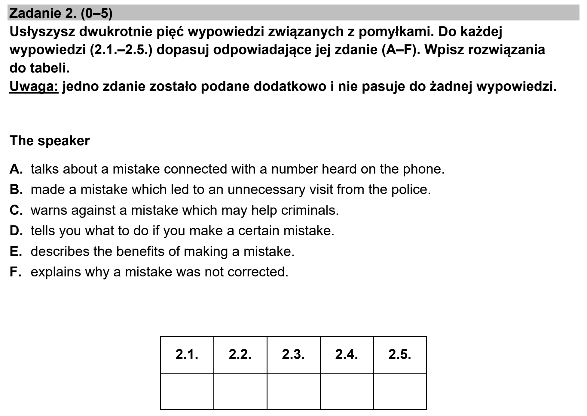 Matura dodatkowa, czerwiec 2023, zadanie 2