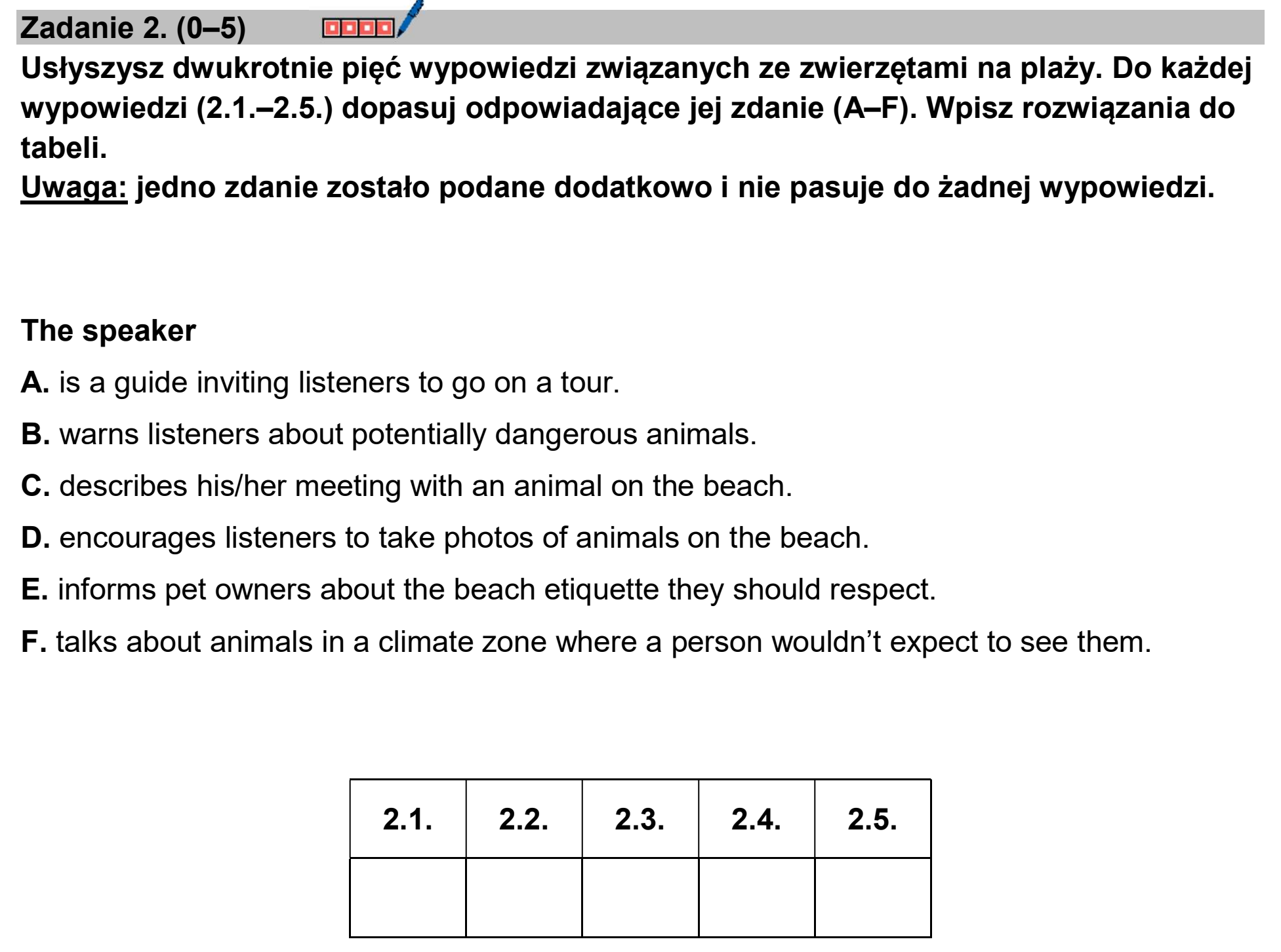 Matura dodatkowa, czerwiec 2025, zadanie 2