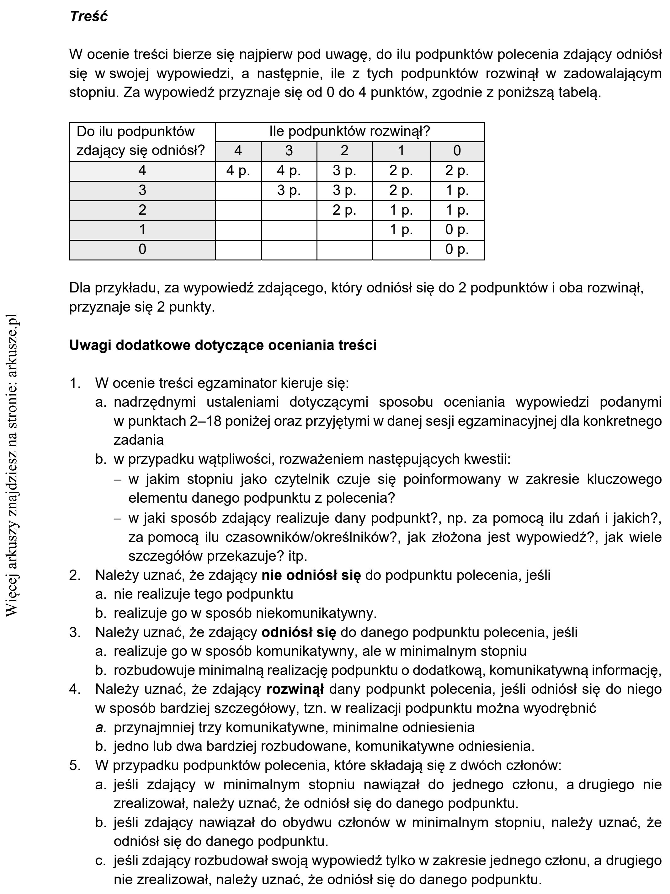 Matura dodatkowa, lipiec 2020, odpowiedź do zadania 10, fragment 2