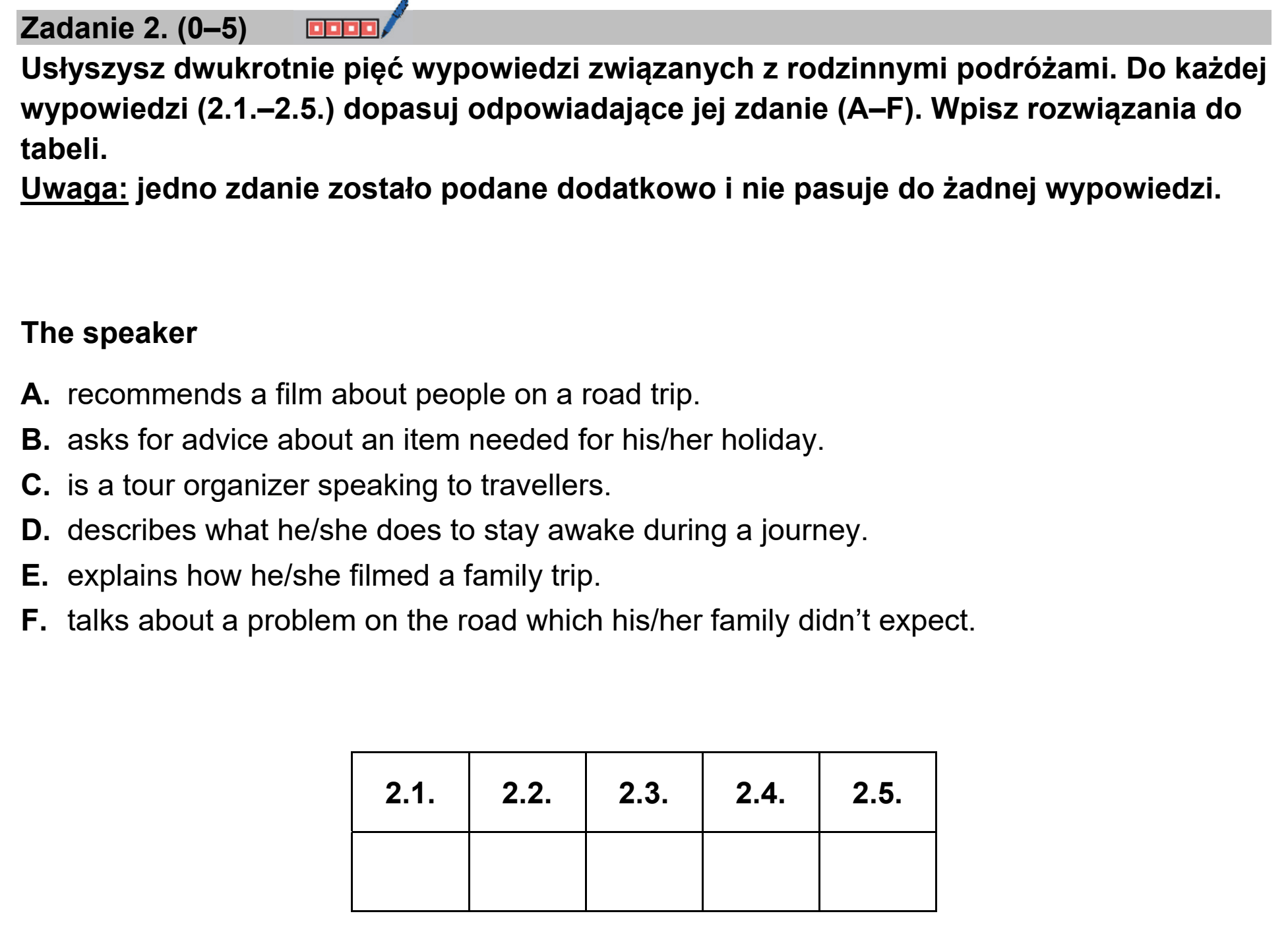 Matura, maj 2025, podgląd zadania 2