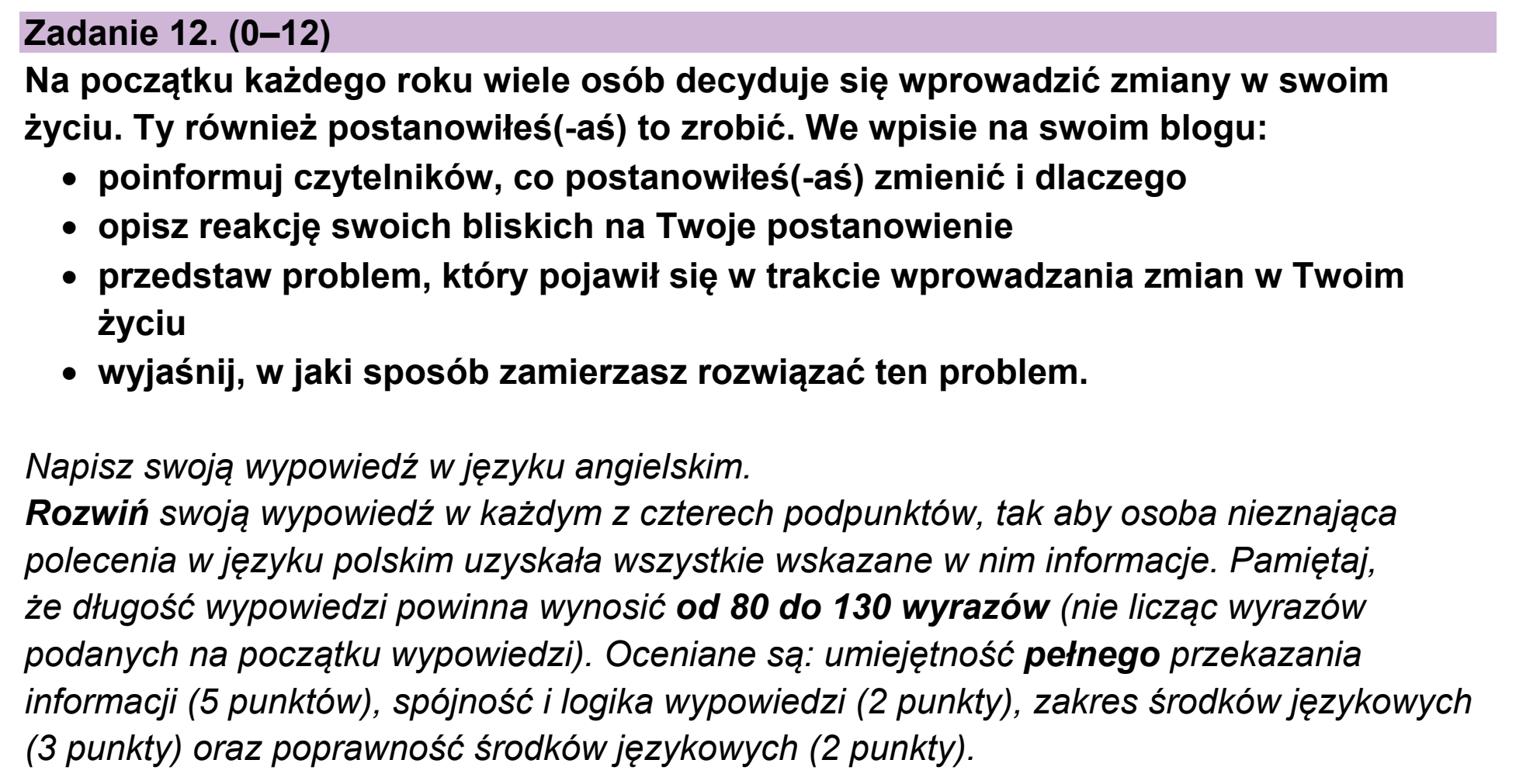Matura dodatkowa, czerwiec 2023, podgląd zadania 12