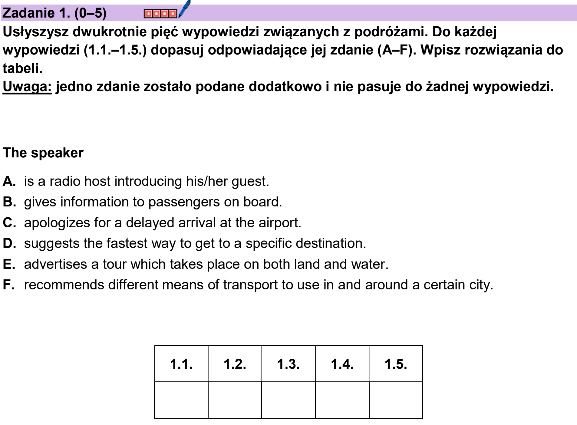 Matura dodatkowa, czerwiec 2026, podgląd zadania 1