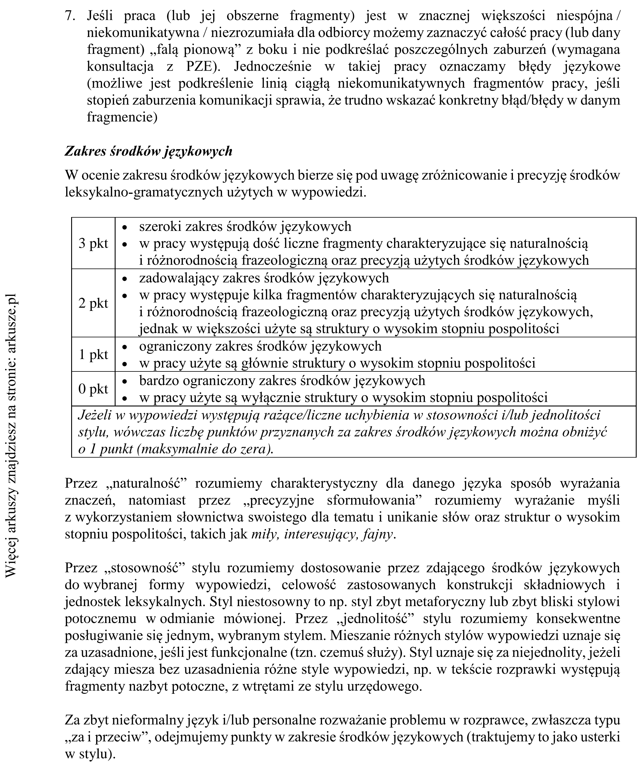 Matura dodatkowa, czerwiec 2017, odpowiedź do zadania 10, fragment 2