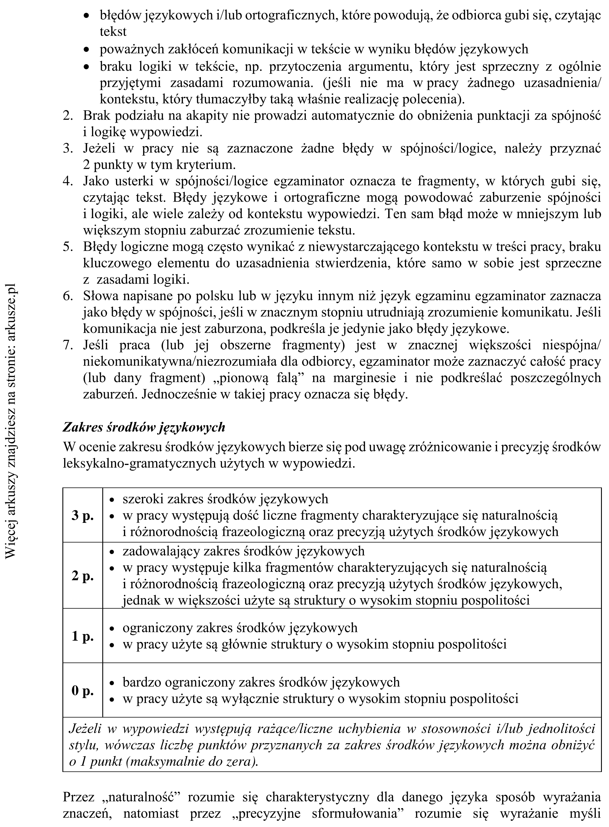 Matura dodatkowa, czerwiec 2018, odpowiedź do zadania 10, fragment 10