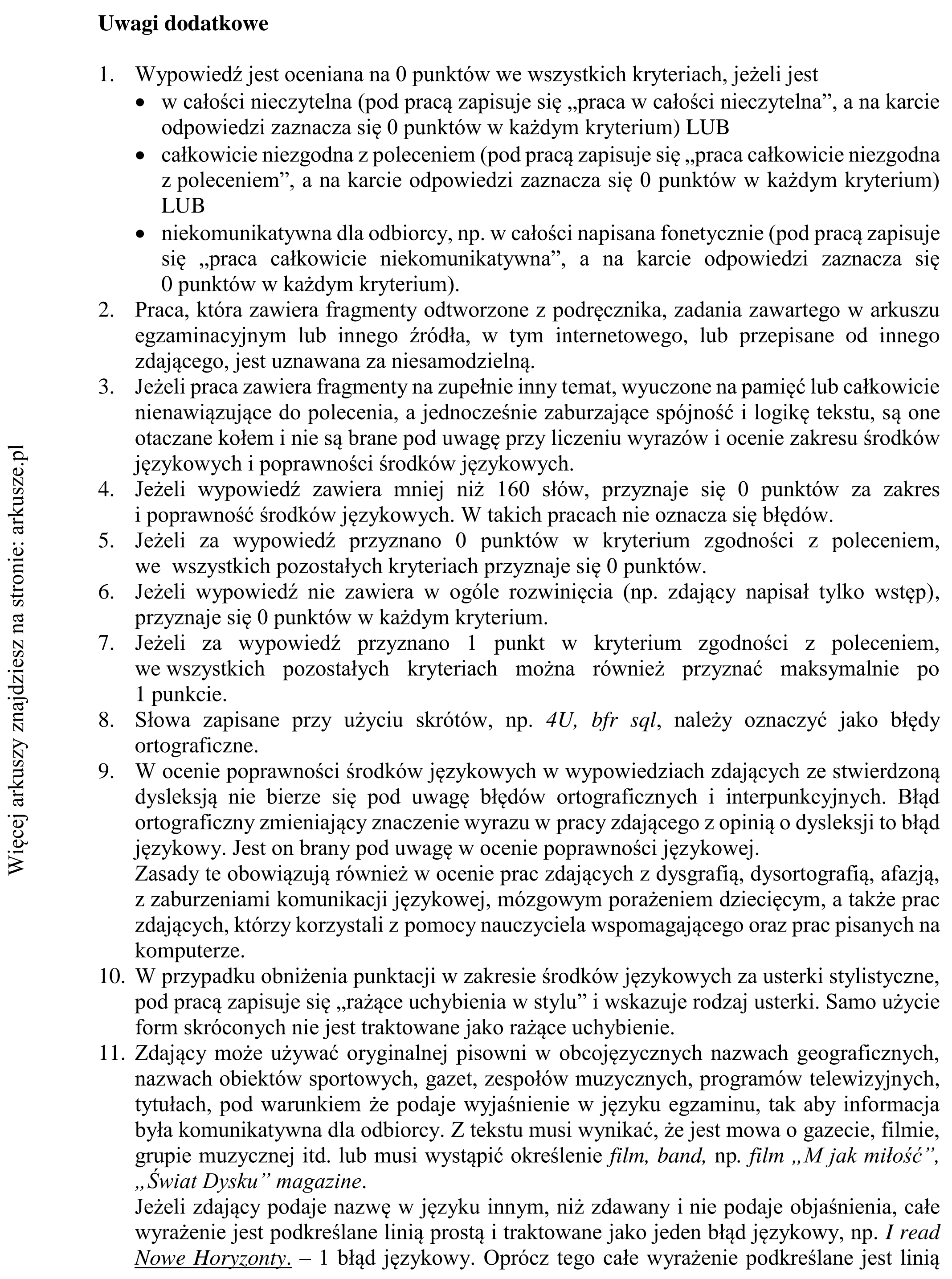 Matura dodatkowa, czerwiec 2018, odpowiedź do zadania 10, fragment 13