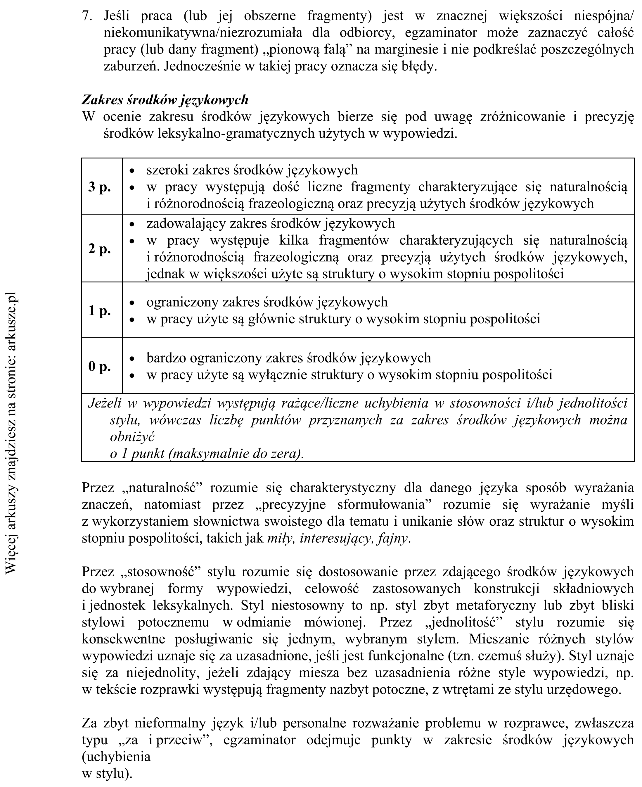 Matura dodatkowa, czerwiec 2019, odpowiedź do zadania 10, fragment 10