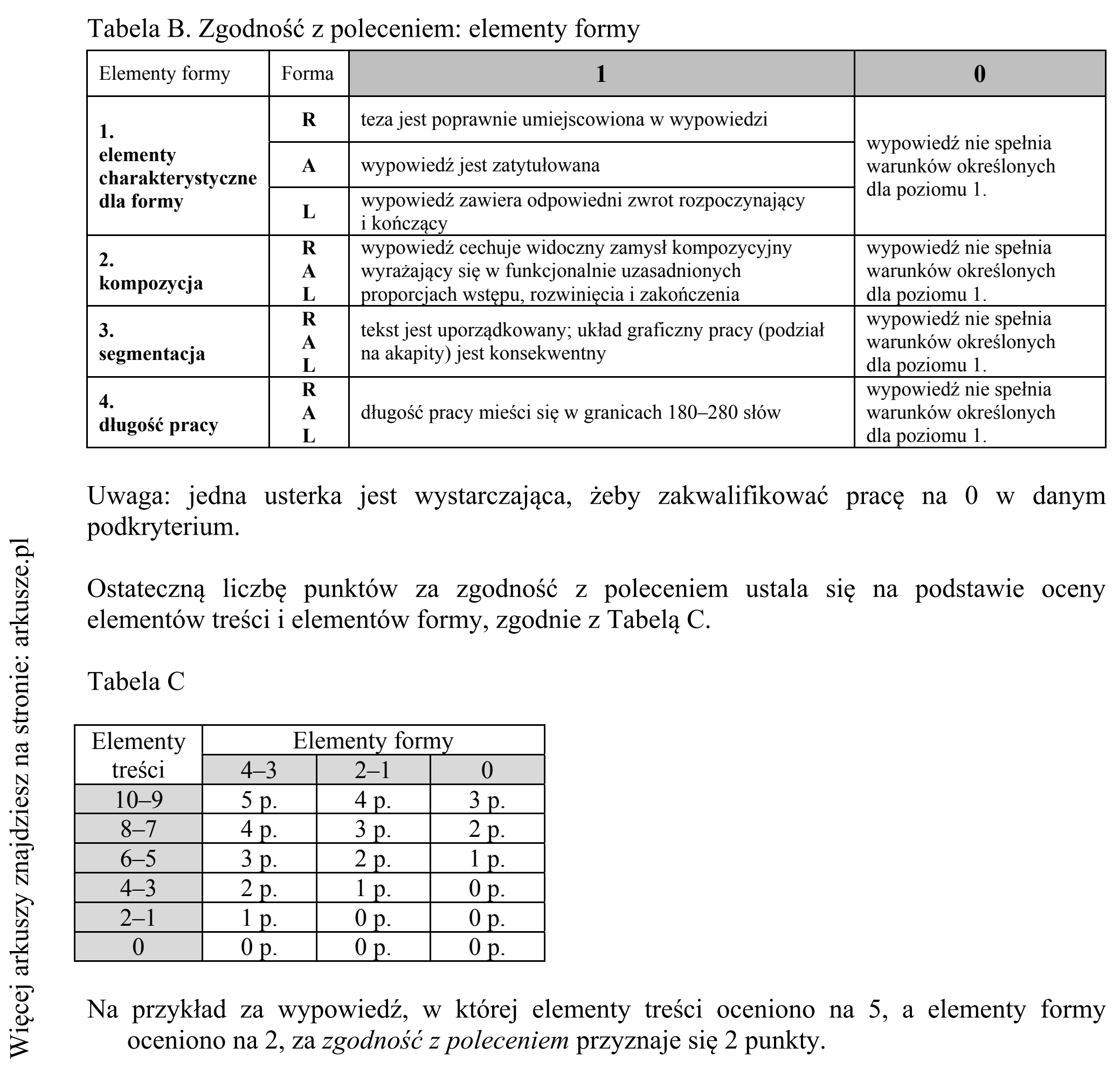 Matura dodatkowa, czerwiec 2019, odpowiedź do zadania 10, fragment 3