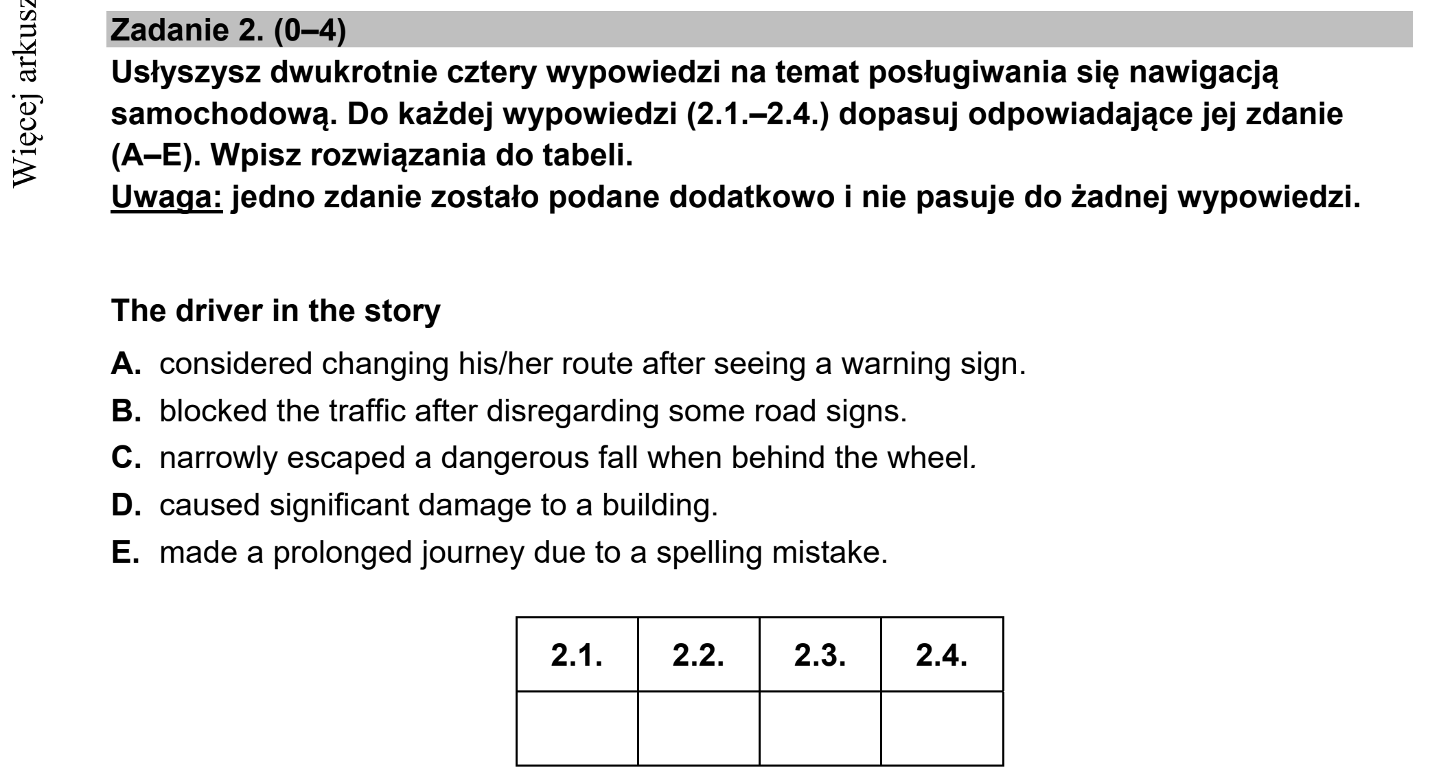 Matura dodatkowa, czerwiec 2022, zadanie 2