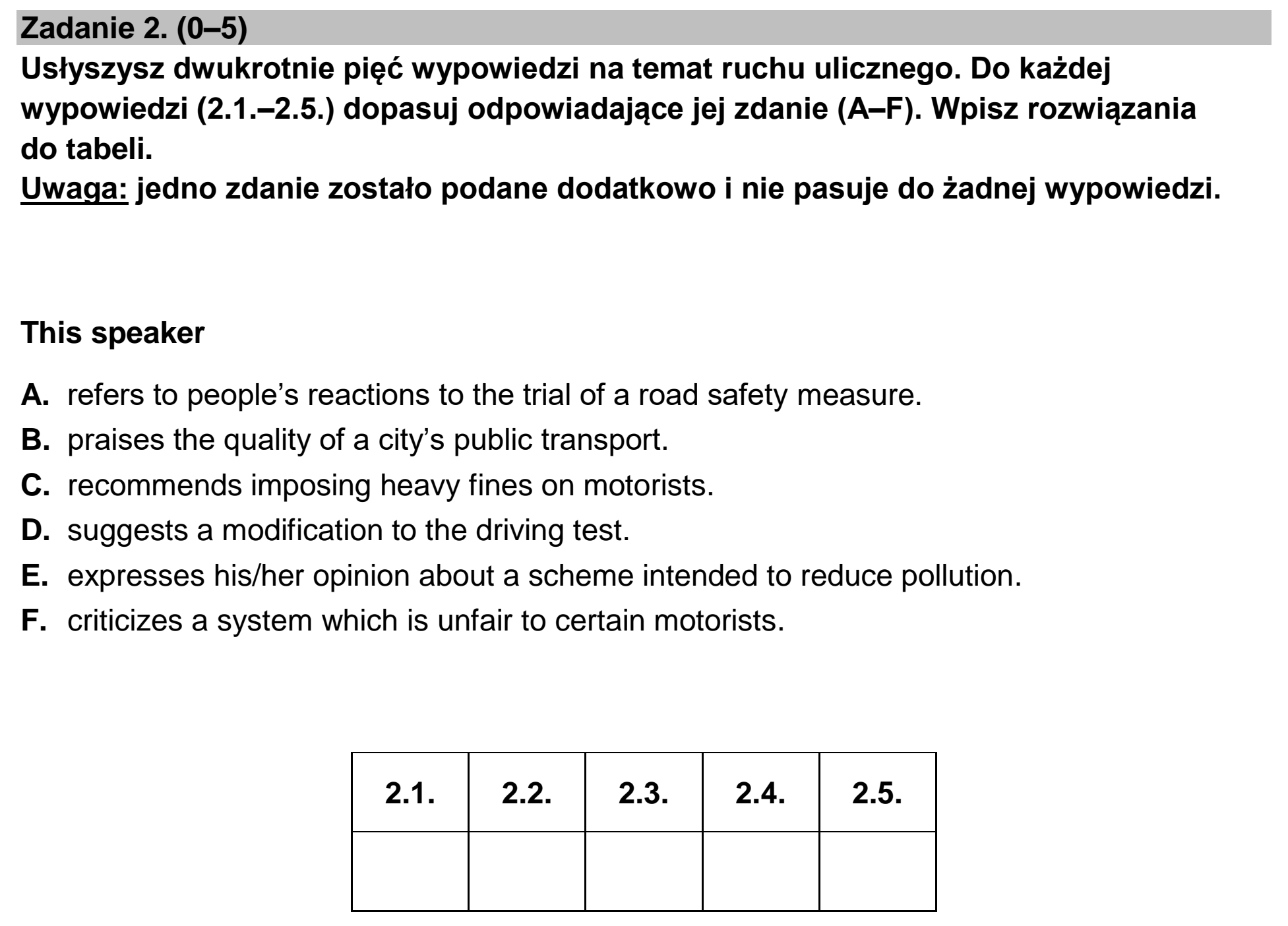 Matura dodatkowa, czerwiec 2023, zadanie 2