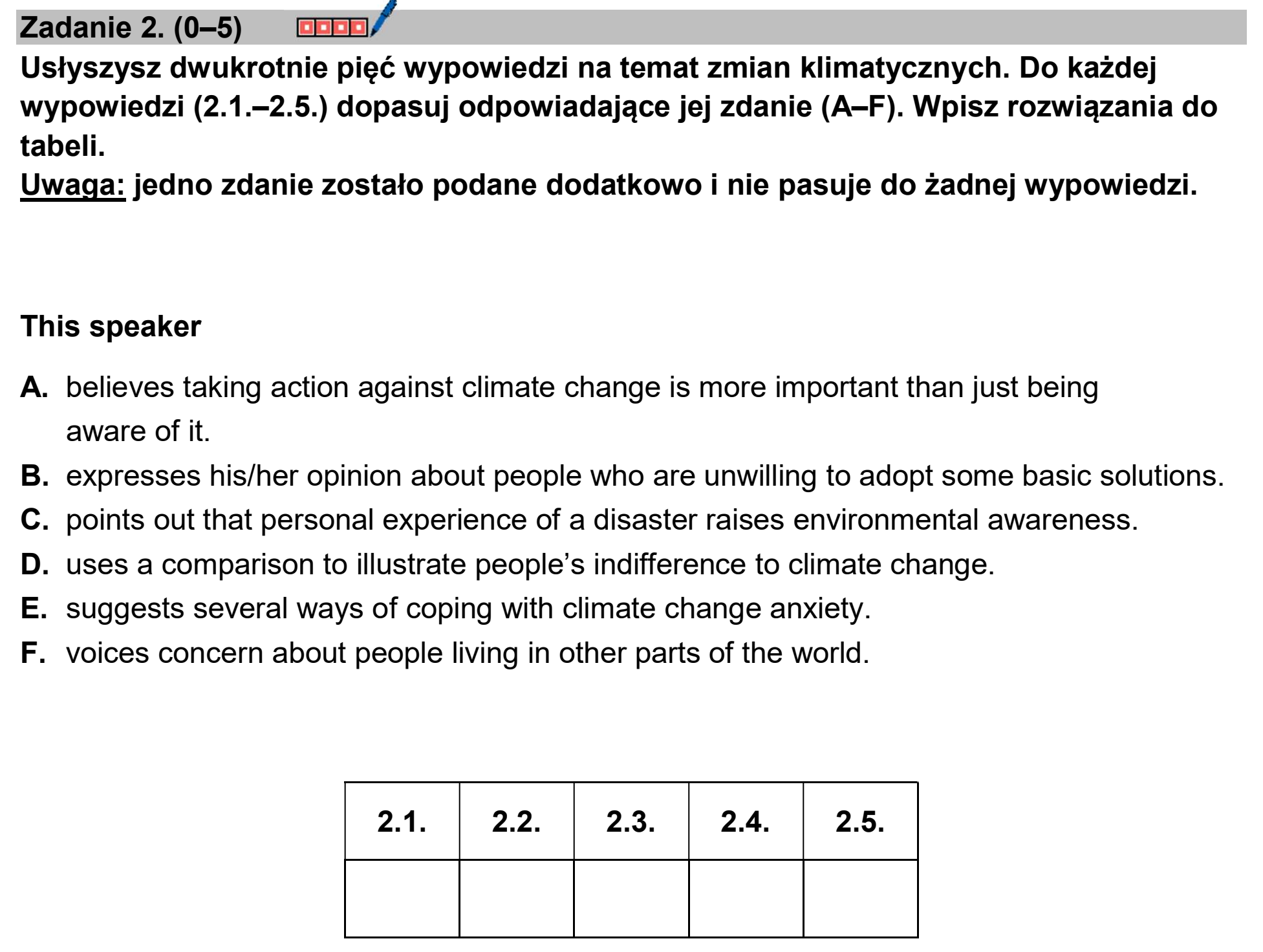 Matura dodatkowa, czerwiec 2025, zadanie 2
