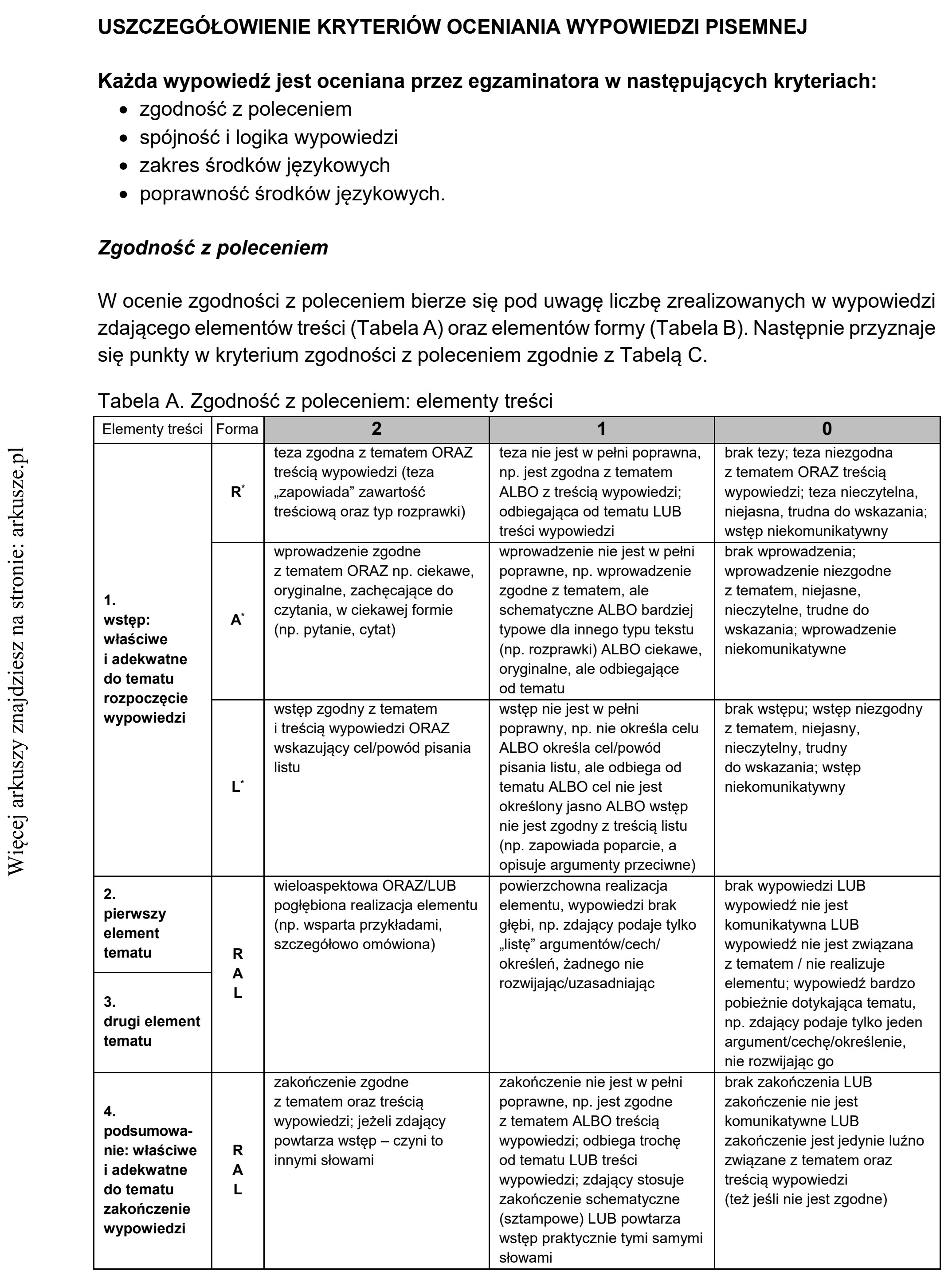 Matura dodatkowa, lipiec 2020, odpowiedź do zadania 9, fragment 2