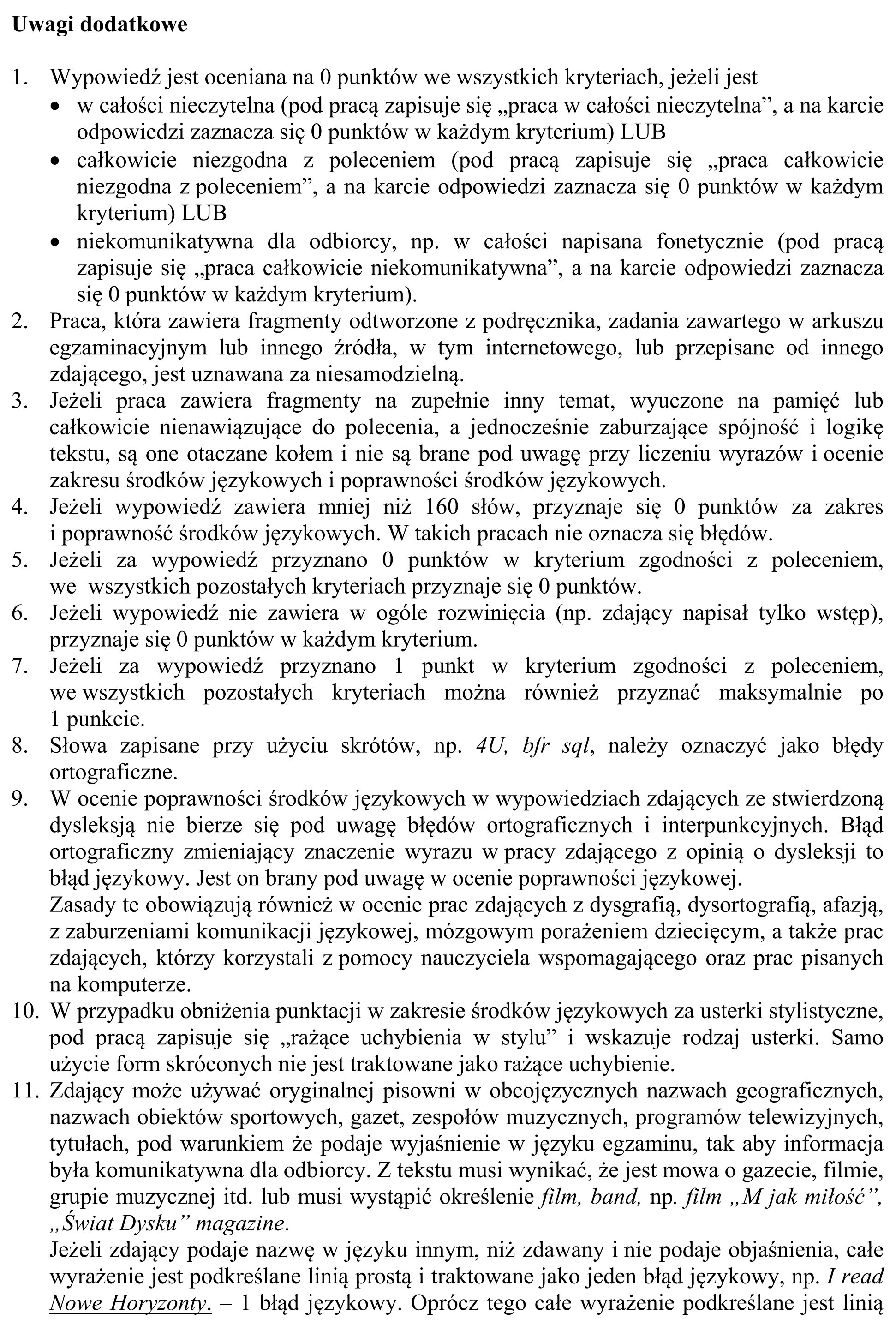 Matura, maj 2016, odpowiedź do zadania 10, fragment 15