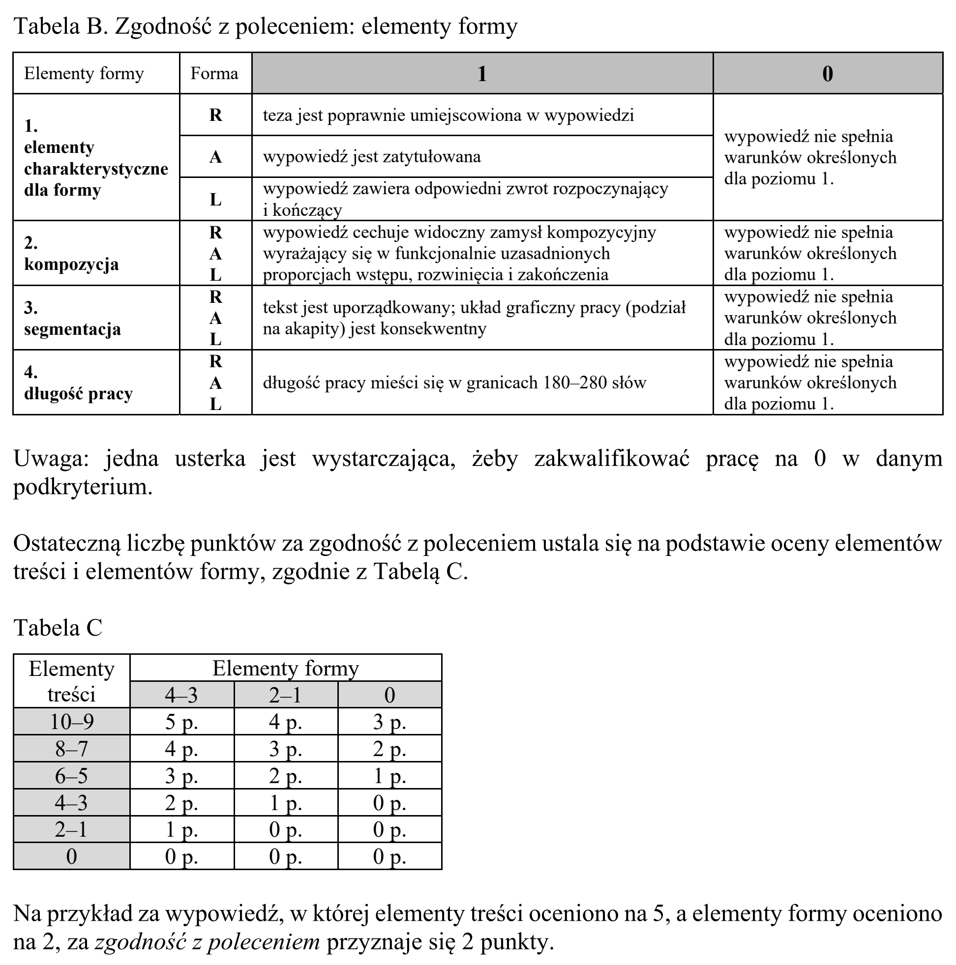 Matura, maj 2019, odpowiedź do zadania 10, fragment 3