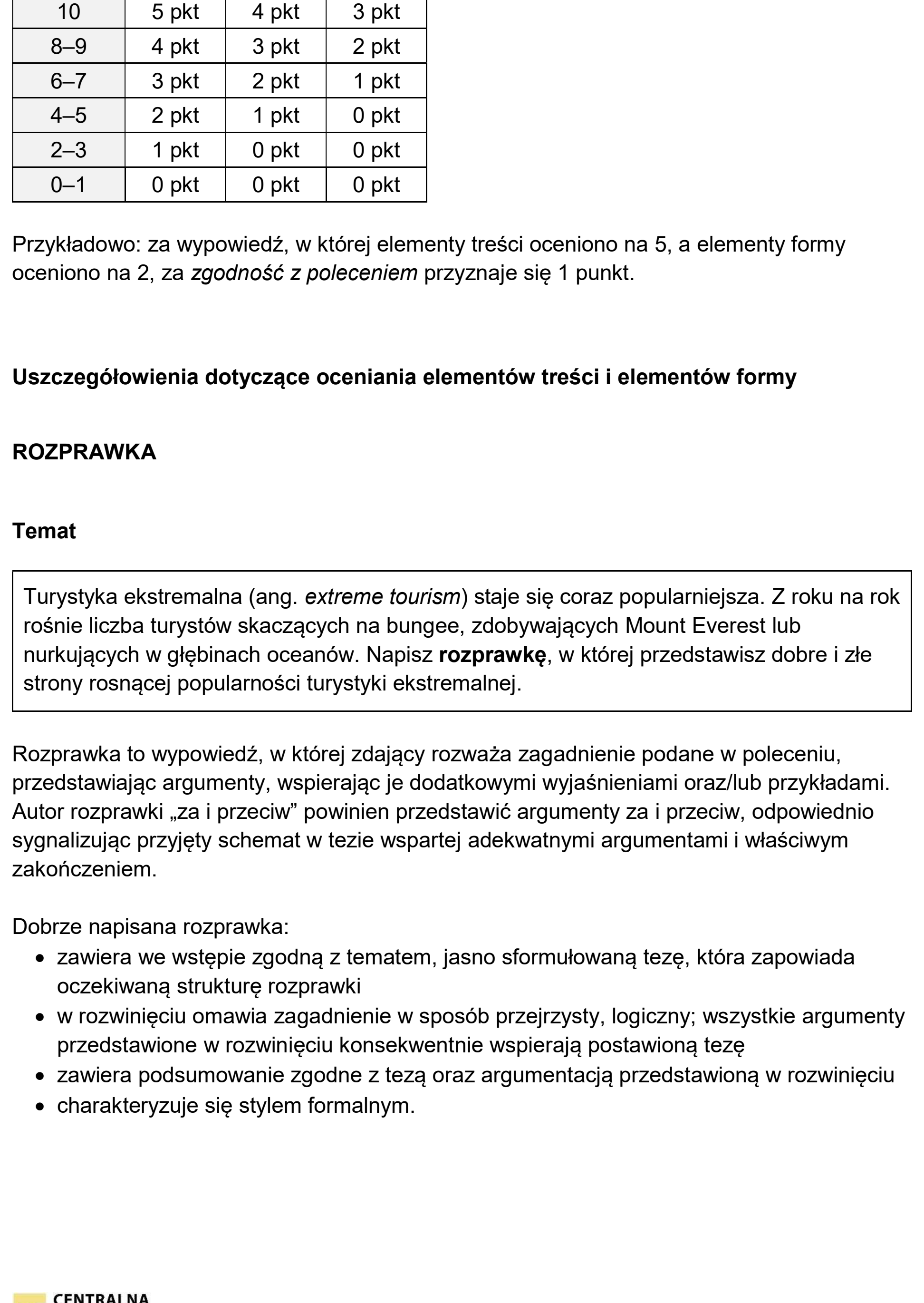 Matura dodatkowa, czerwiec 2025, odpowiedź do zadania 10, fragment 1