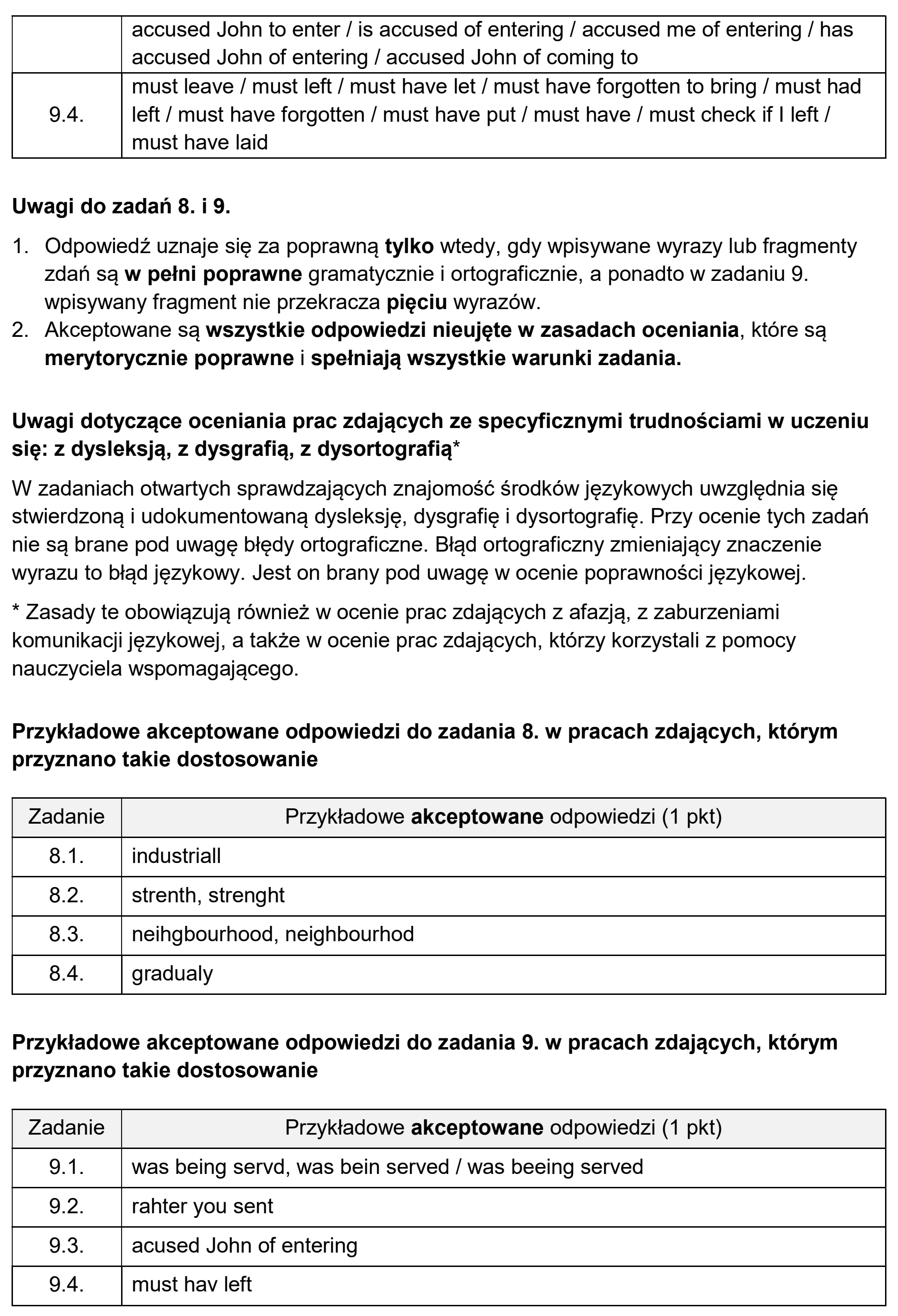 Matura, maj 2026, odpowiedź do zadania 9, fragment 2