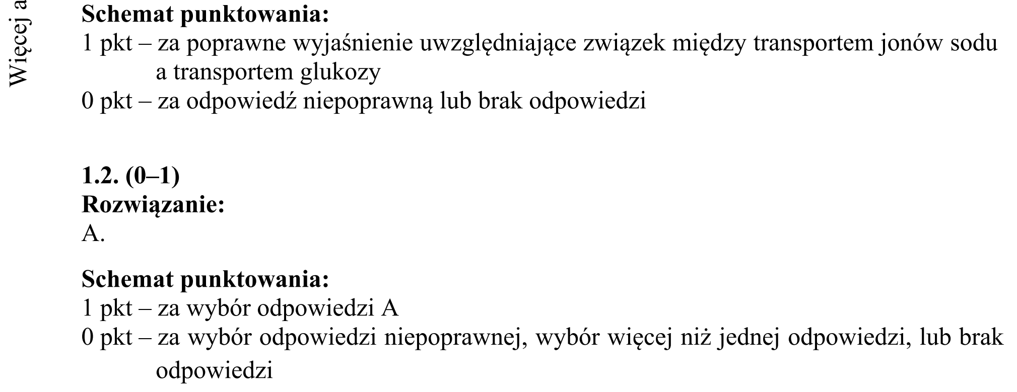 Matura dodatkowa, czerwiec 2015, odpowiedź do zadania 1.1