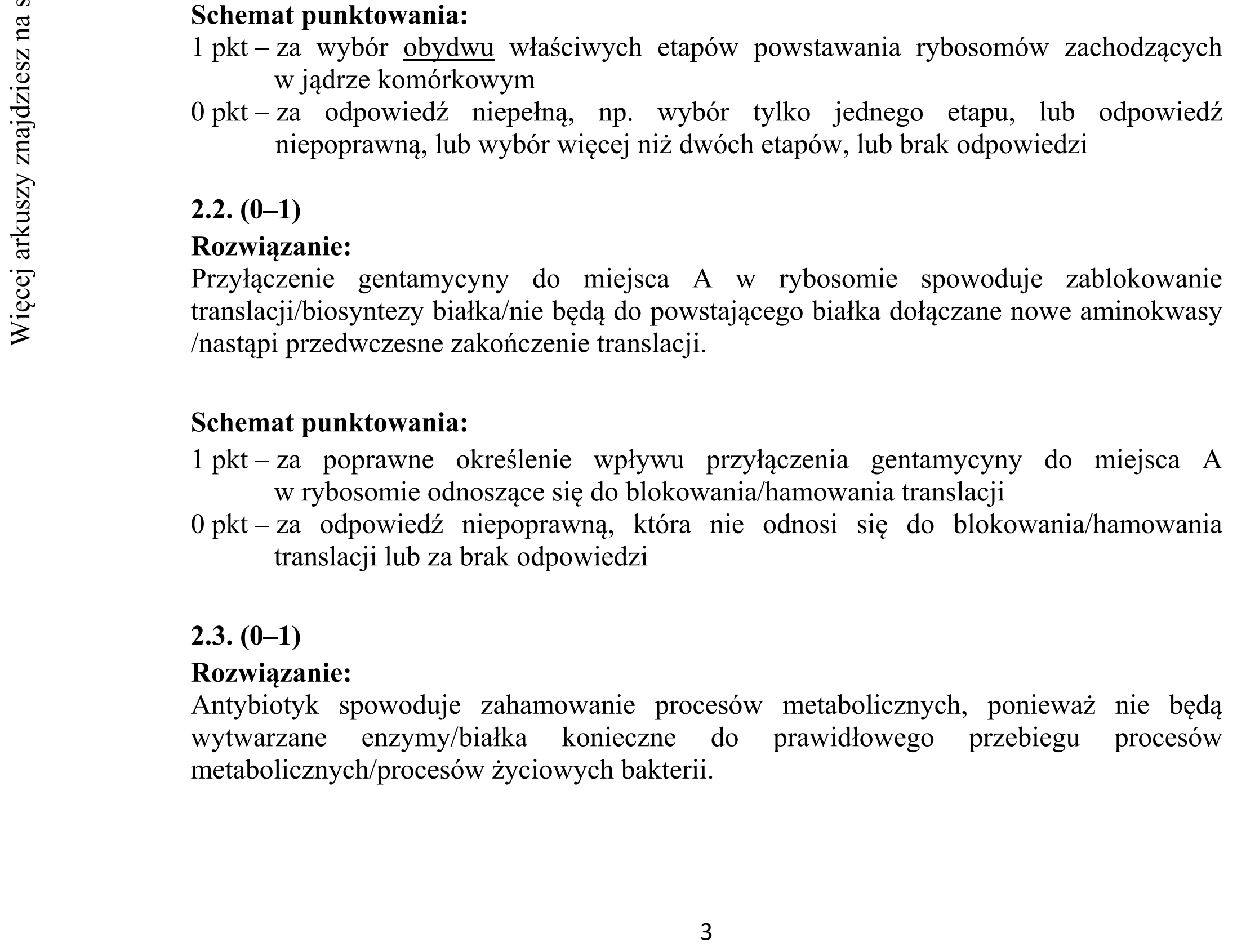 Matura dodatkowa, czerwiec 2015, odpowiedź do zadania 2.1, fragment 1