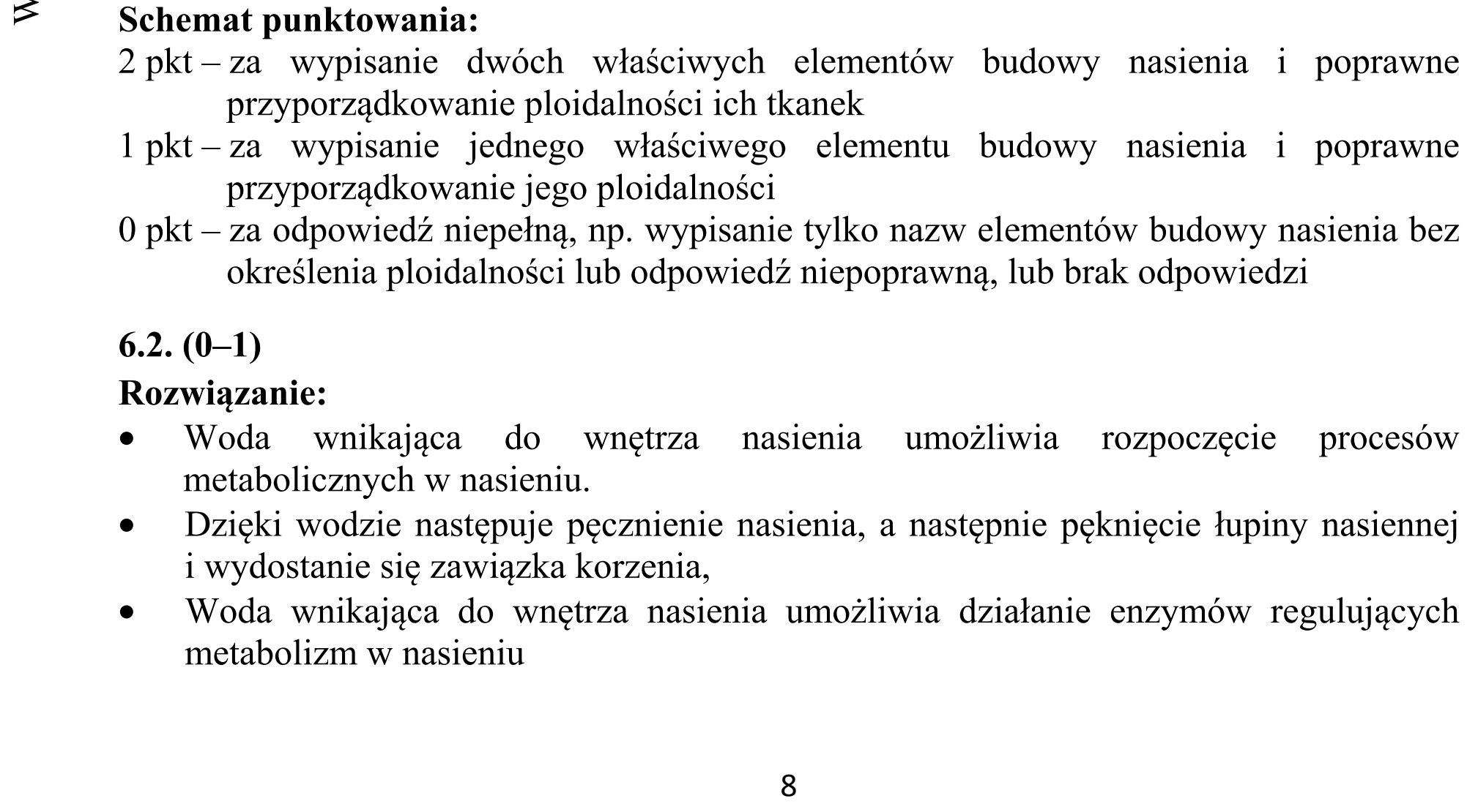 Matura dodatkowa, czerwiec 2015, odpowiedź do zadania 6.1, fragment 1