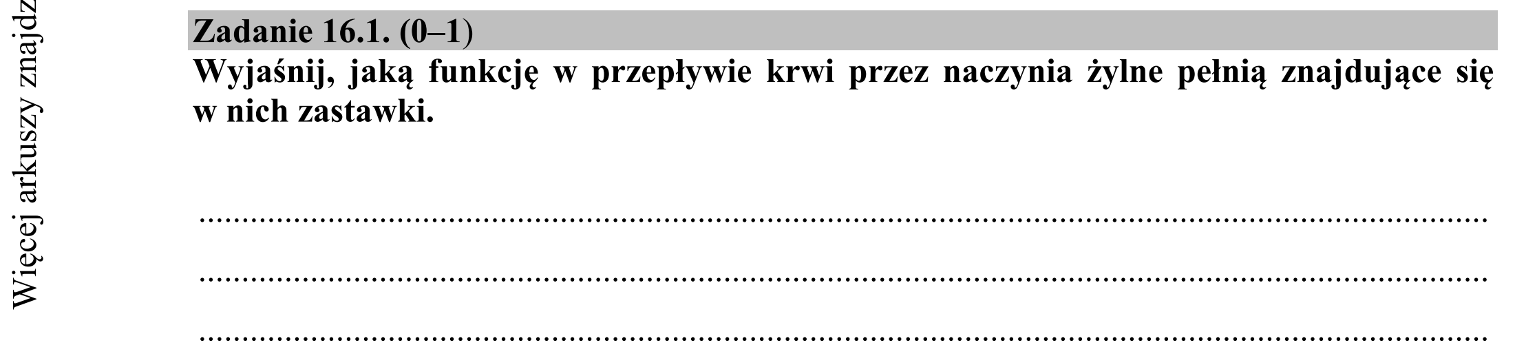 Matura dodatkowa, czerwiec 2015, zadanie 16.1