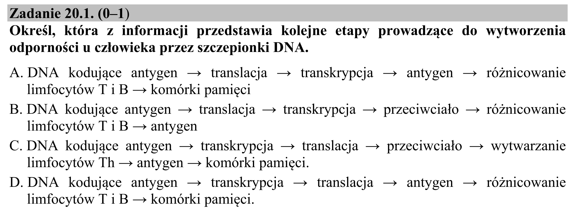 Matura dodatkowa, czerwiec 2015, zadanie 20.1