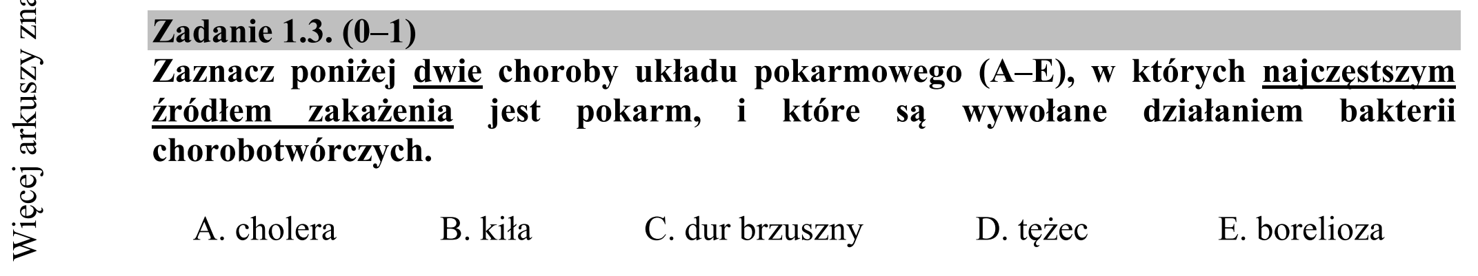 Matura dodatkowa, czerwiec 2016, zadanie 1.3