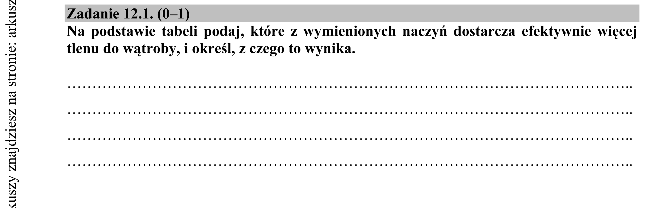 Matura dodatkowa, czerwiec 2016, zadanie 12.1