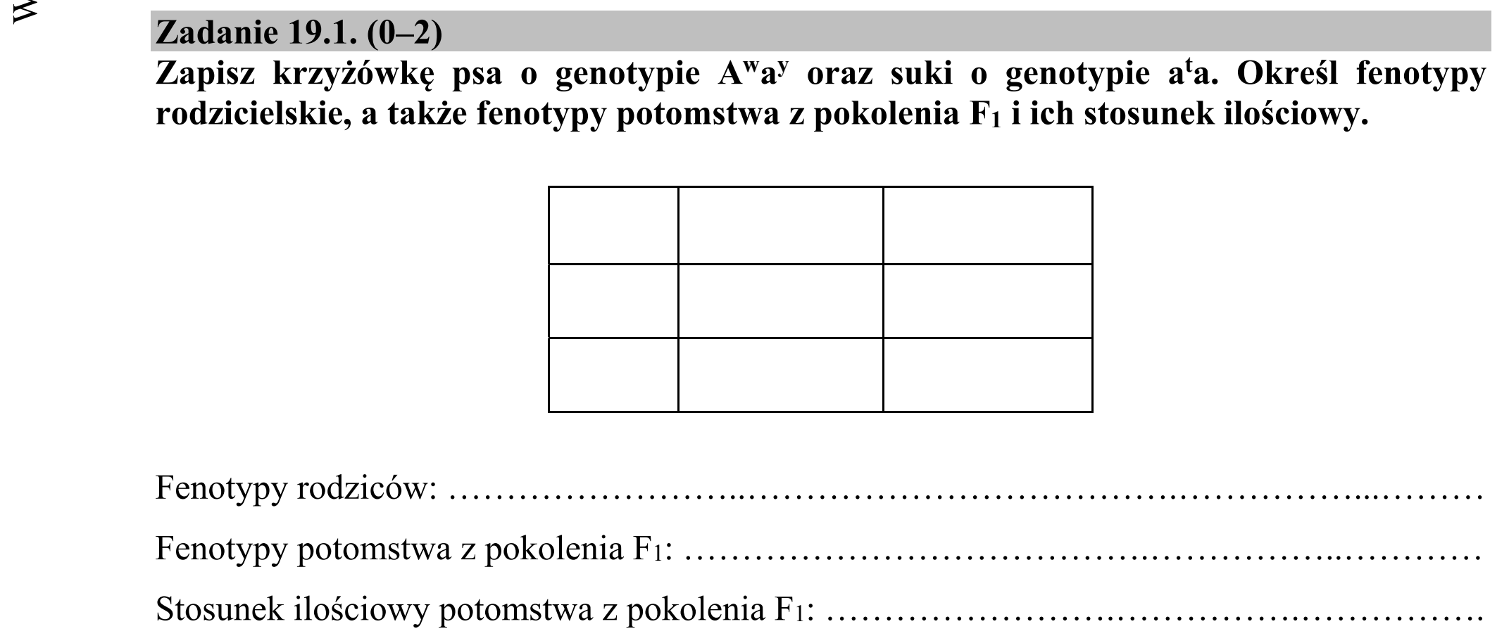 Matura dodatkowa, czerwiec 2016, zadanie 19.1