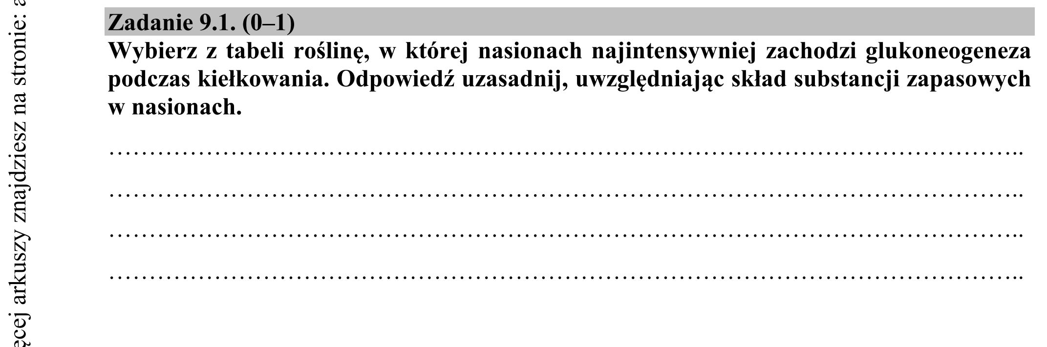 Matura dodatkowa, czerwiec 2016, zadanie 9.1