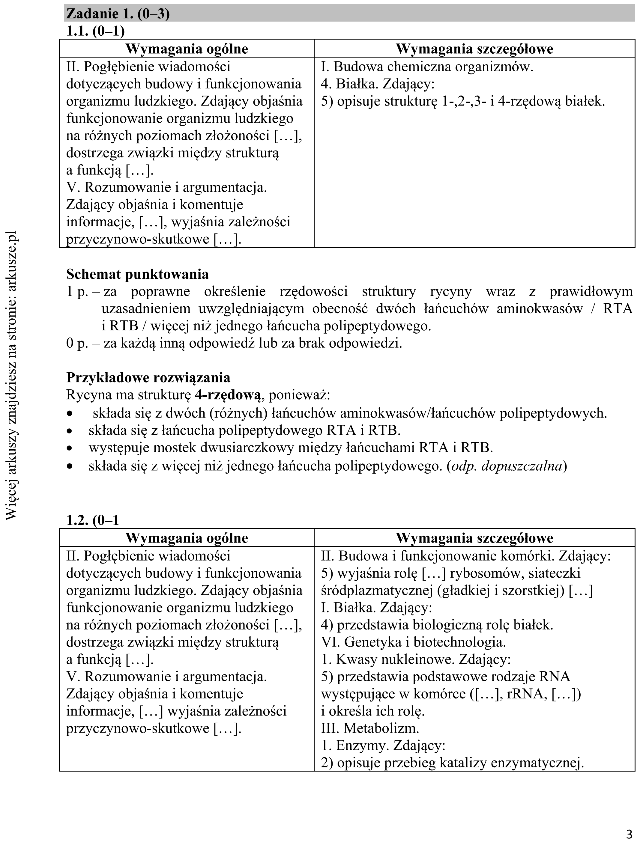 Matura dodatkowa, czerwiec 2017, odpowiedź do zadania 1.1, fragment 1