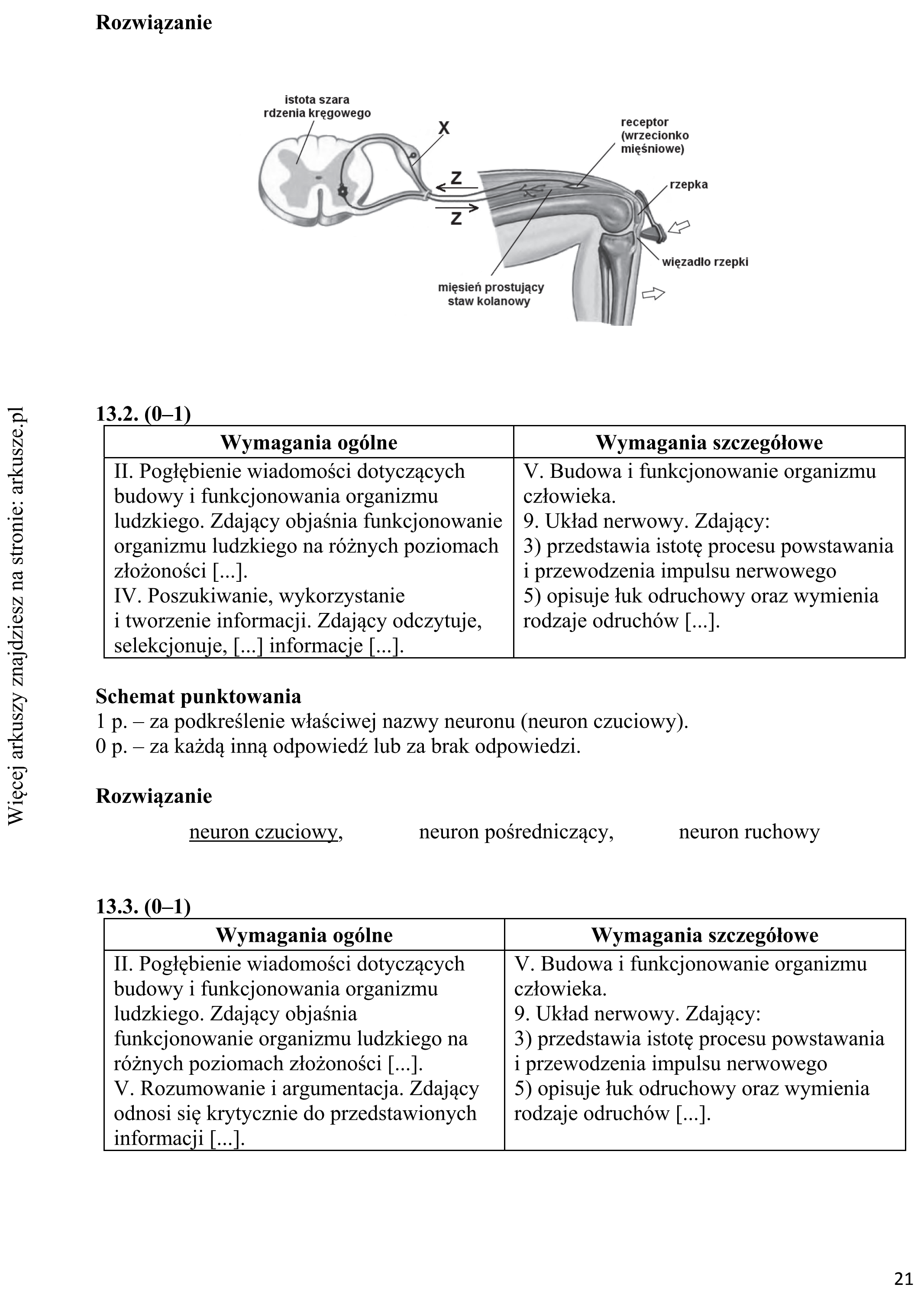 Matura dodatkowa, czerwiec 2017, odpowiedź do zadania 13.1, fragment 2