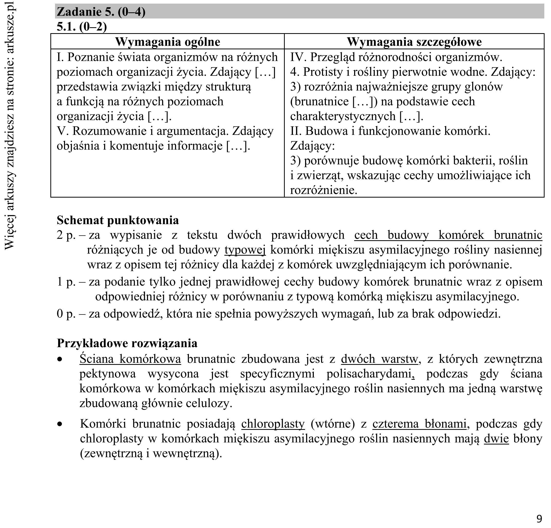 Matura dodatkowa, czerwiec 2017, odpowiedź do zadania 5.1, fragment 1