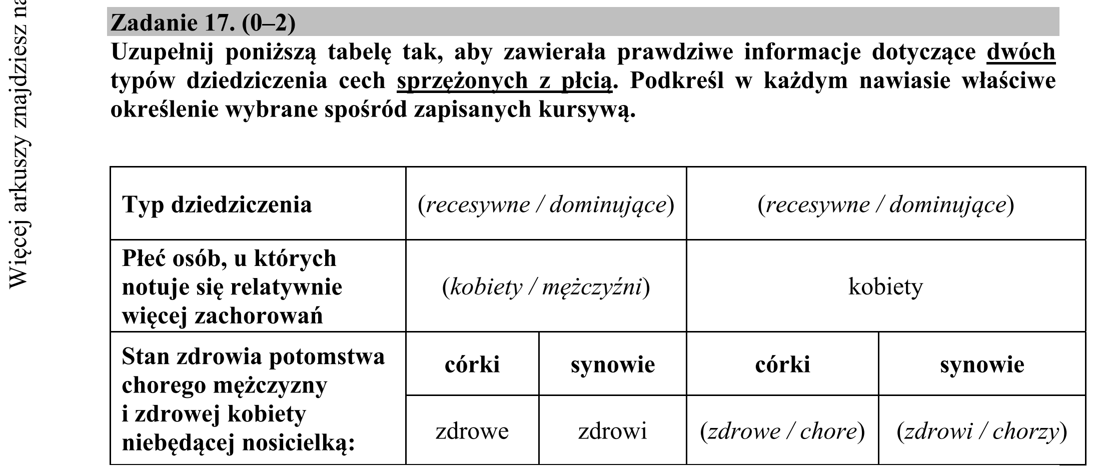 Matura dodatkowa, czerwiec 2017, zadanie 17
