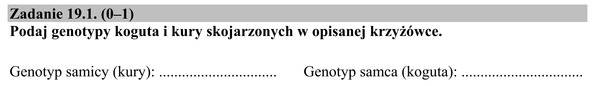 Matura dodatkowa, czerwiec 2017, zadanie 19.1
