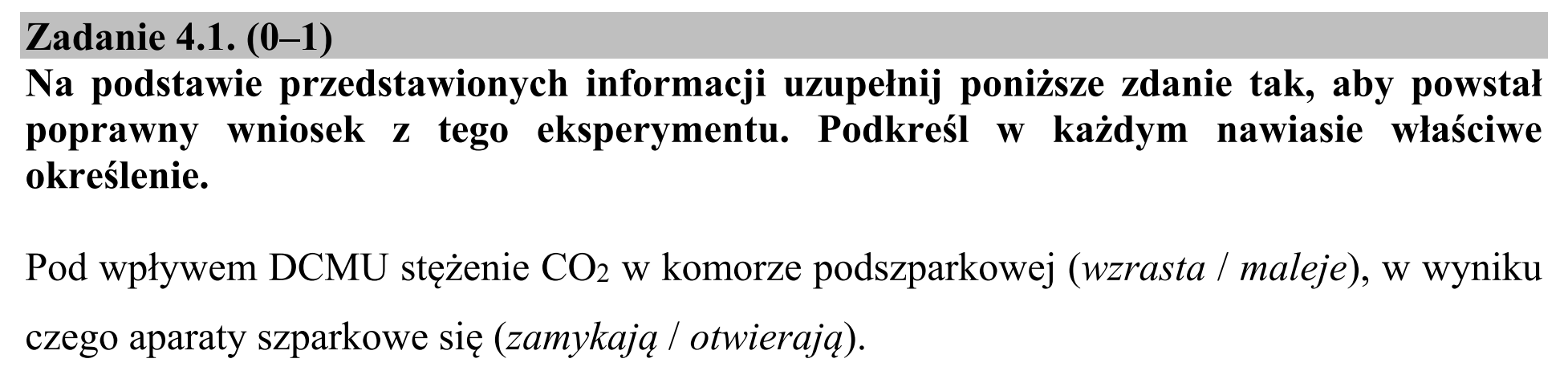Matura dodatkowa, czerwiec 2017, zadanie 4.1