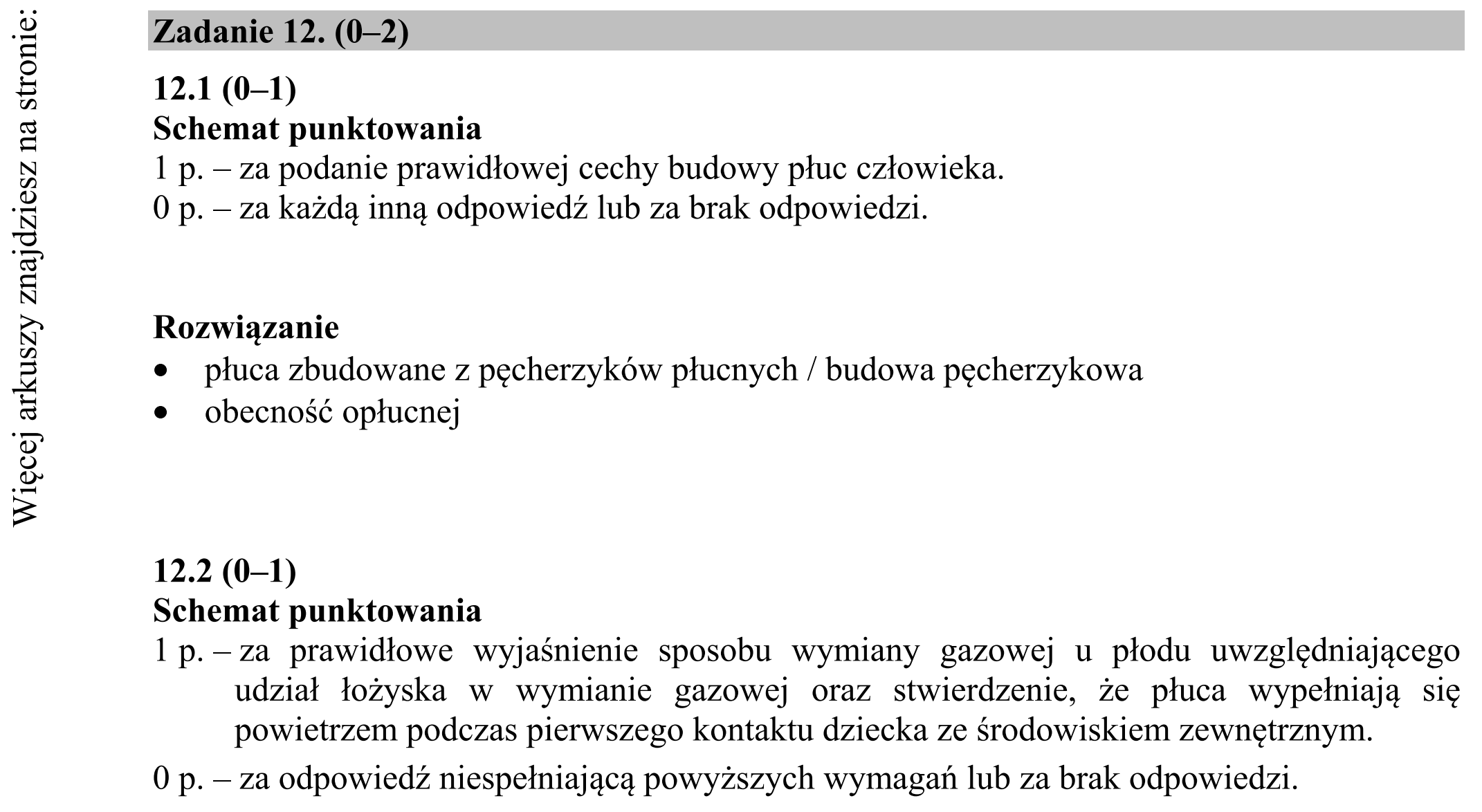 Matura dodatkowa, czerwiec 2018, odpowiedź do zadania 12.1, fragment 1
