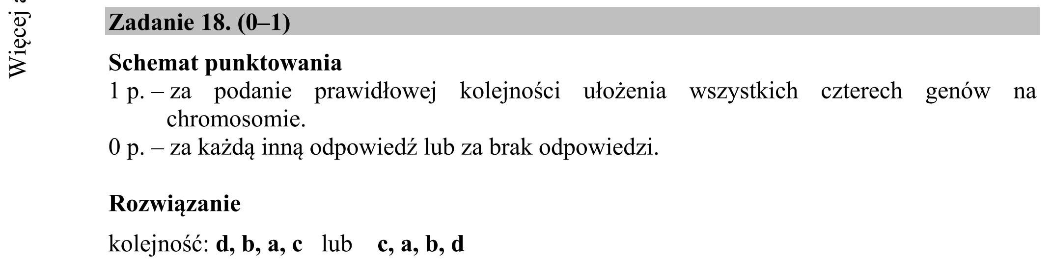 Matura dodatkowa, czerwiec 2018, odpowiedź do zadania 18