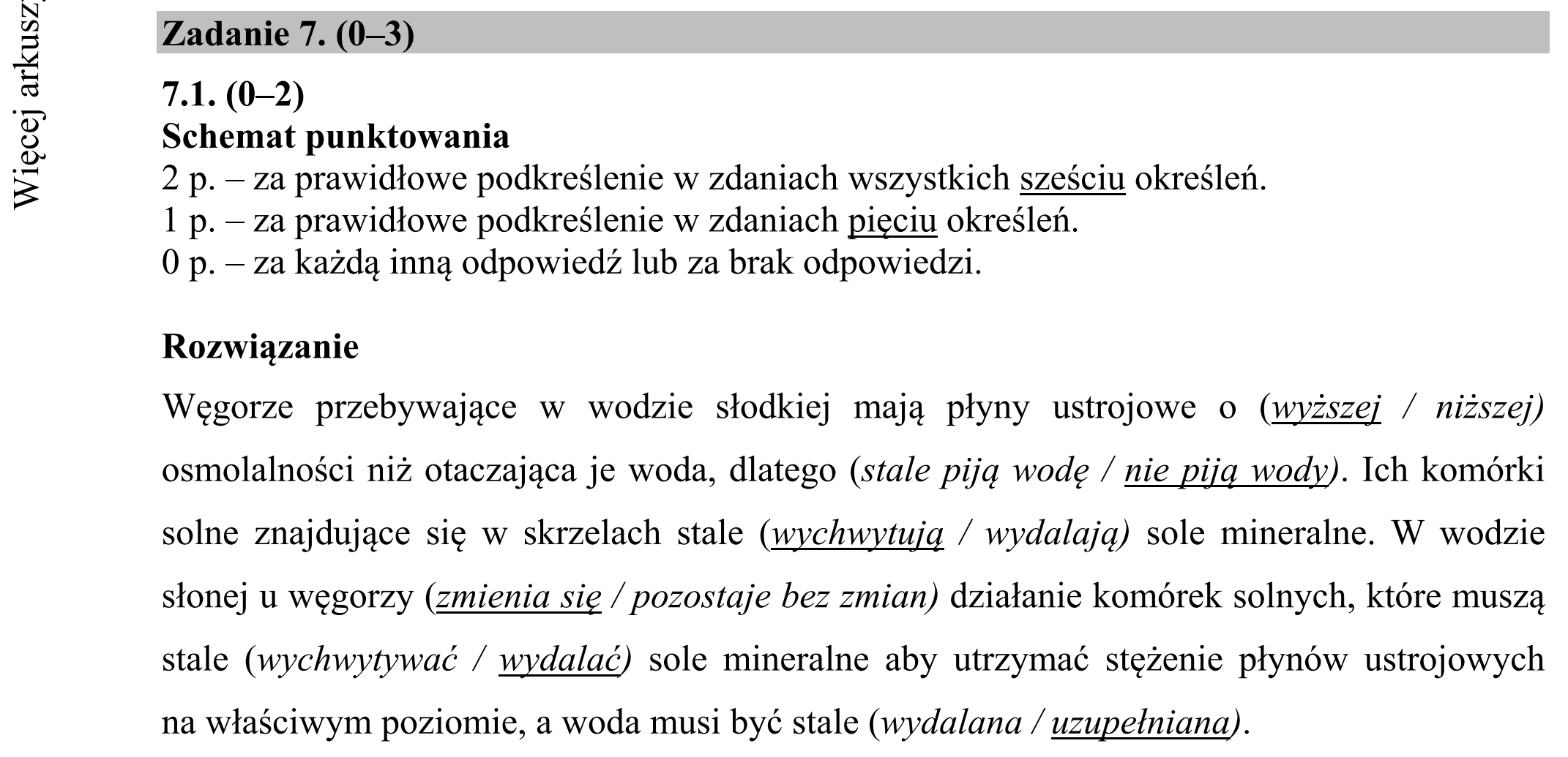 Matura dodatkowa, czerwiec 2018, odpowiedź do zadania 7.1, fragment 1