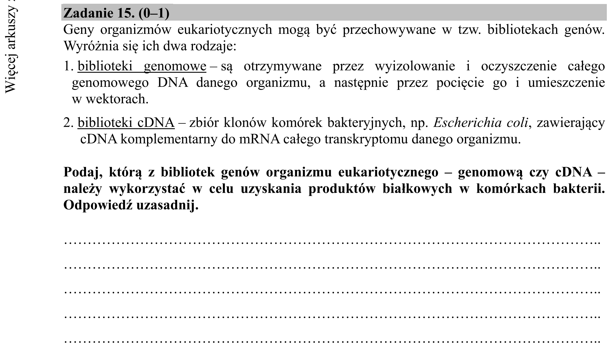 Matura dodatkowa, czerwiec 2018, zadanie 15