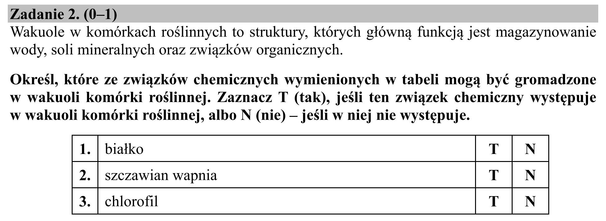 Matura dodatkowa, czerwiec 2018, zadanie 2