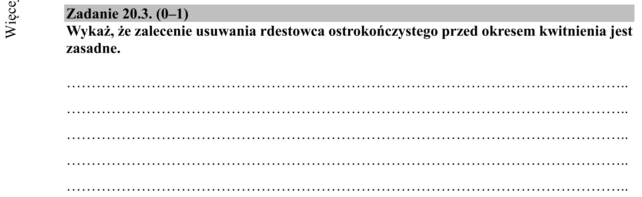 Matura dodatkowa, czerwiec 2018, zadanie 20.3