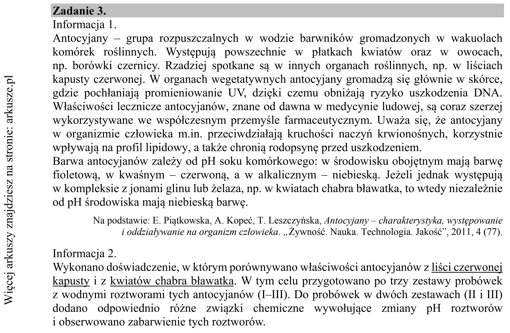 Matura dodatkowa, czerwiec 2018, wstęp zadania 3