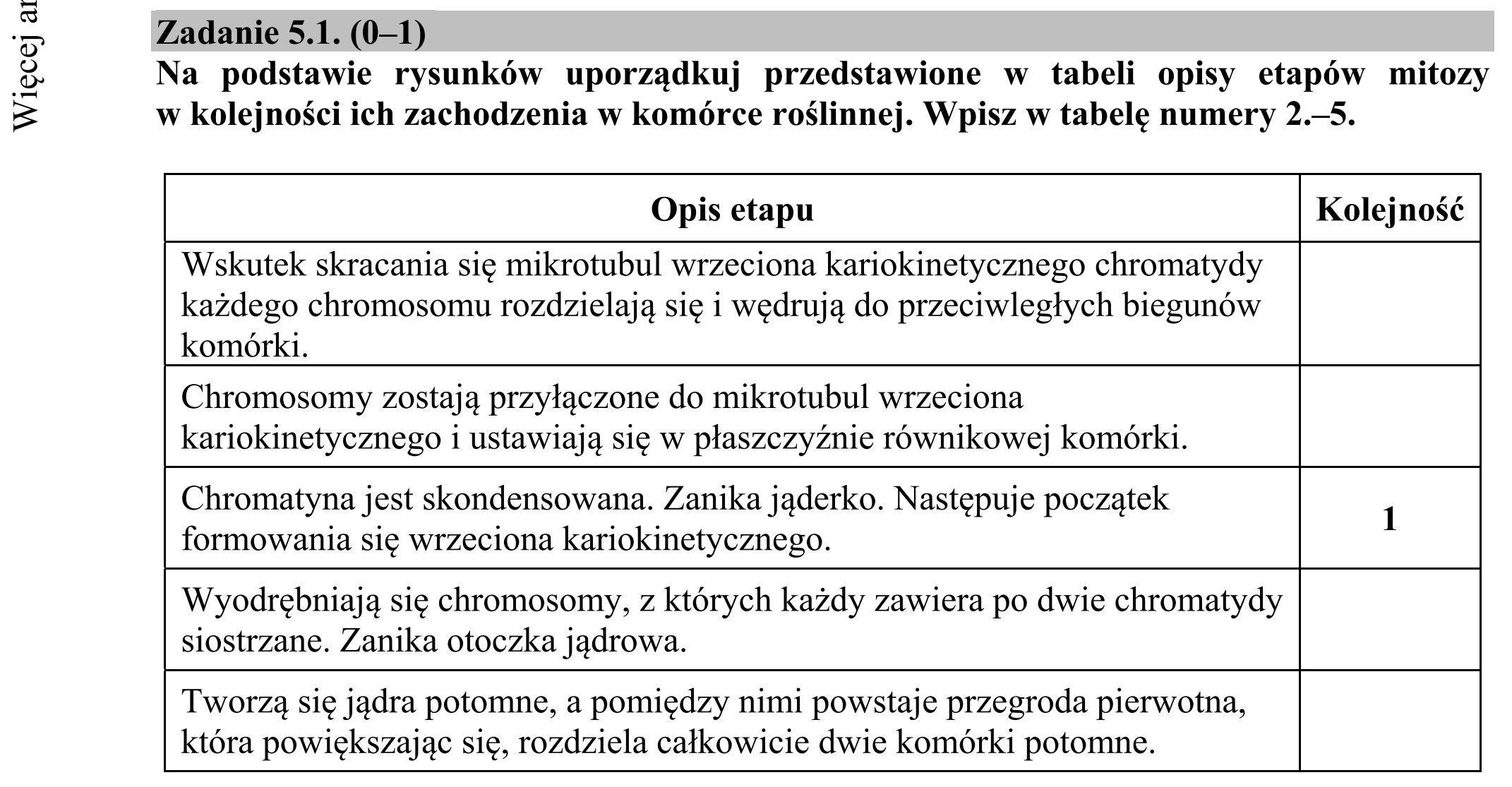 Matura dodatkowa, czerwiec 2018, zadanie 5.1