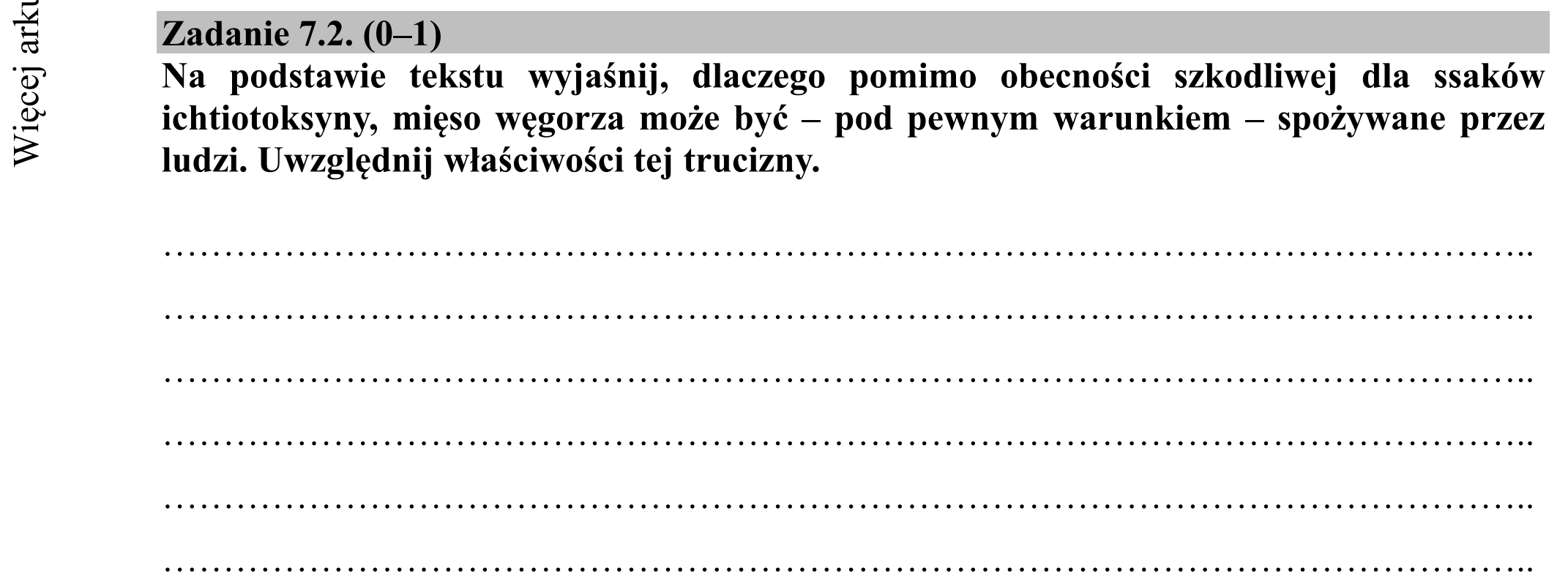 Matura dodatkowa, czerwiec 2018, zadanie 7.2