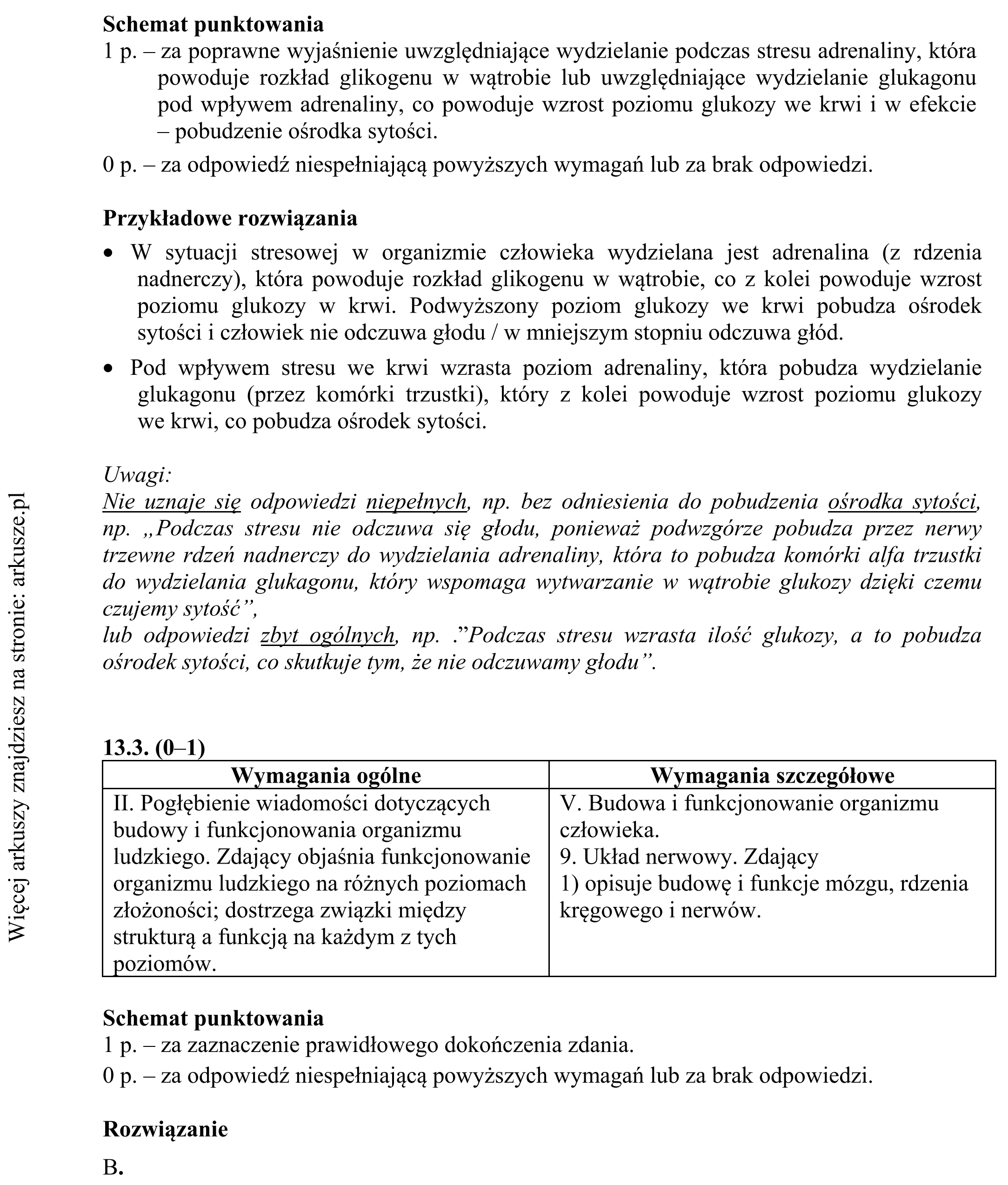 Matura dodatkowa, czerwiec 2019, odpowiedź do zadania 13.1, fragment 2