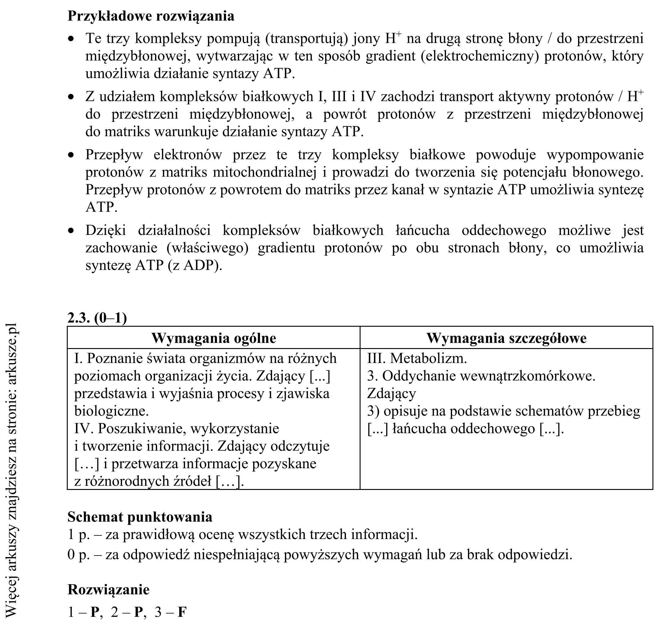 Matura dodatkowa, czerwiec 2019, odpowiedź do zadania 2.1, fragment 2