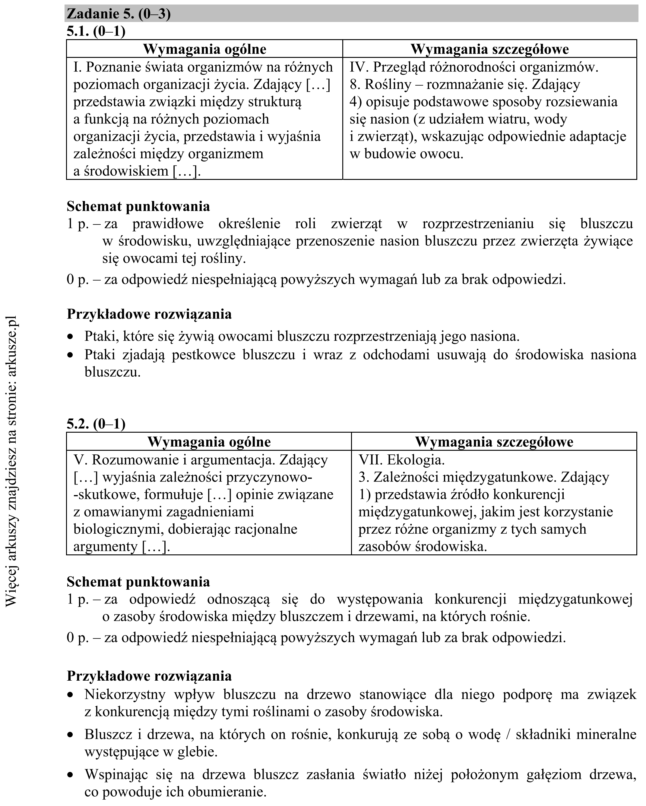 Matura dodatkowa, czerwiec 2019, odpowiedź do zadania 5.1, fragment 1