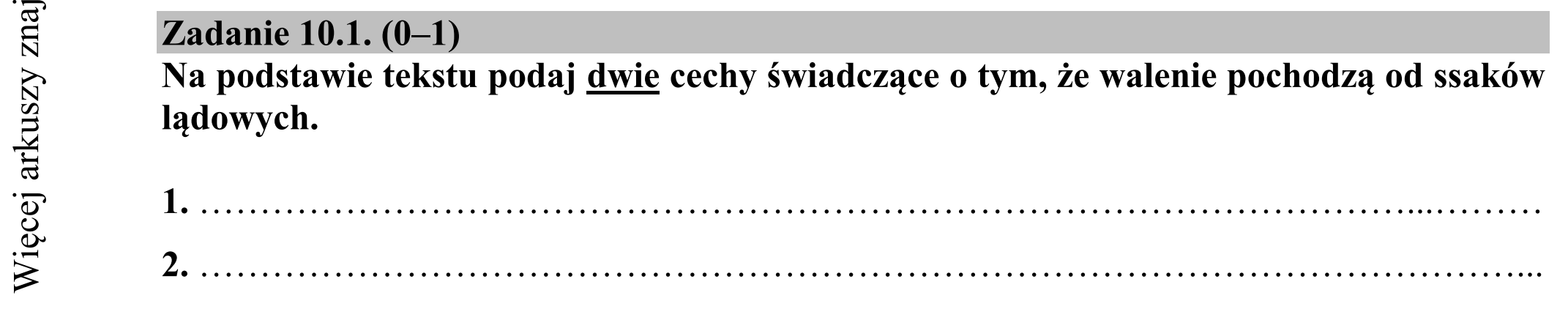 Matura dodatkowa, czerwiec 2019, zadanie 10.1