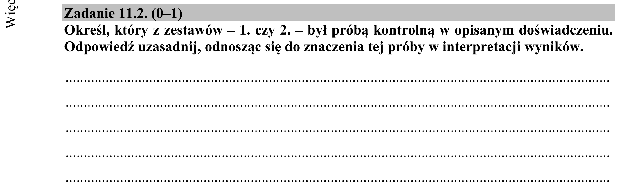 Matura dodatkowa, czerwiec 2019, zadanie 11.2