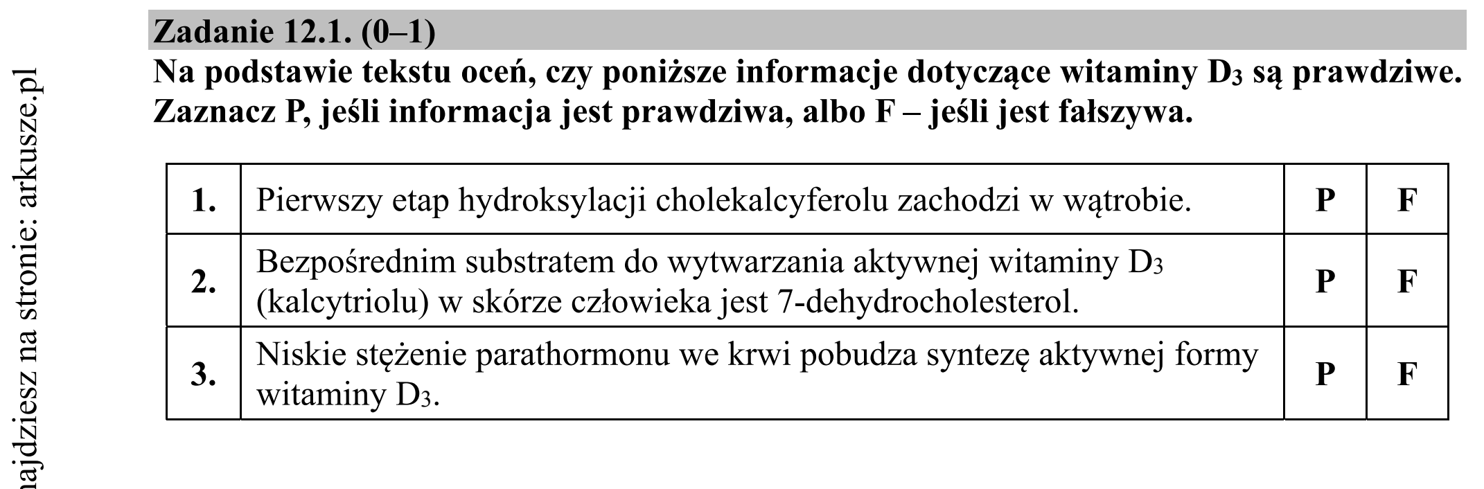 Matura dodatkowa, czerwiec 2019, zadanie 12.1