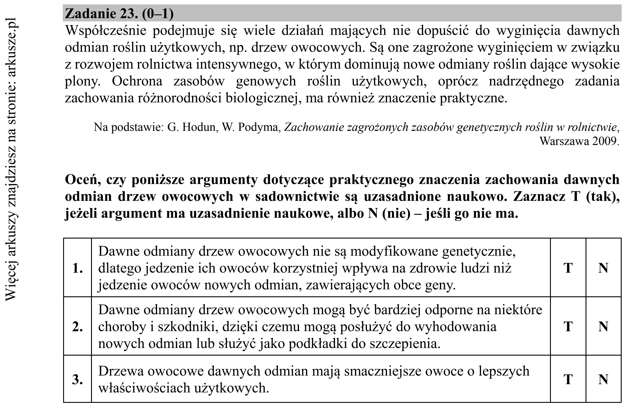 Matura dodatkowa, czerwiec 2019, zadanie 23
